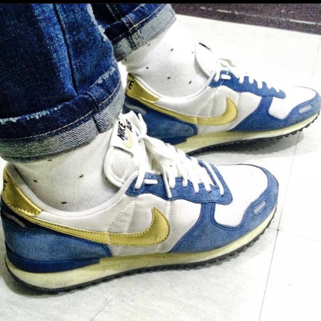 Nike Air Vortex Wolf Grey Blue Force 착용 스타일
