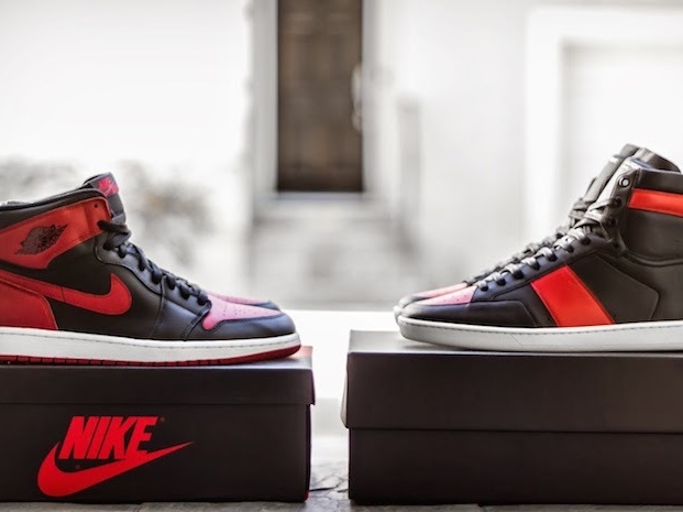 Saint Laurent Court Classic SL/10 High Top Sneakers Black Red 착용 스타일