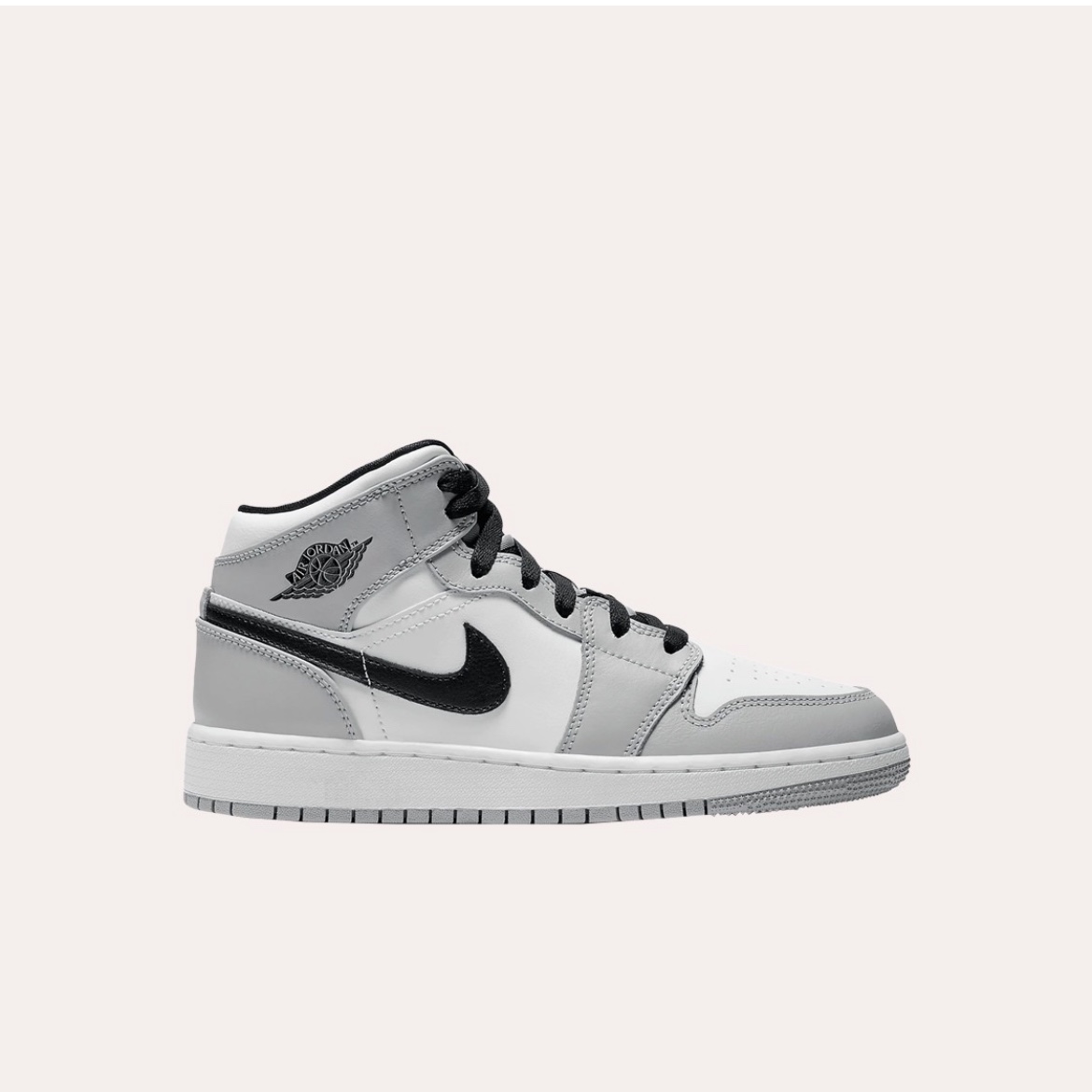 (GS) Jordan 1 Retro High OG CO.JP Midnight Navy, (GS) Jordan 1 Mid Light Smoke Grey 착용 스타일 - 2