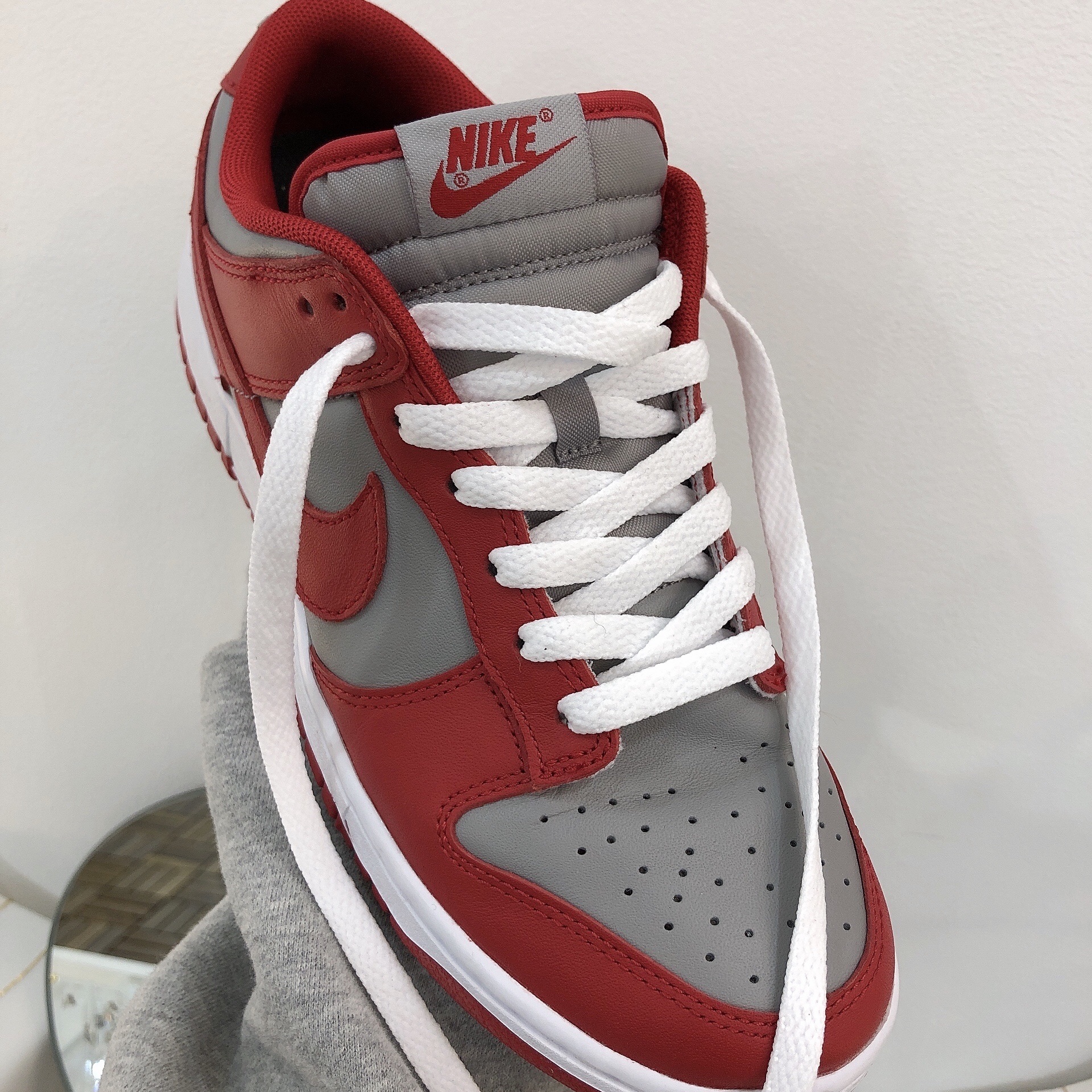 Nike Dunk Low Retro Medium Grey 착용 스타일 - 1
