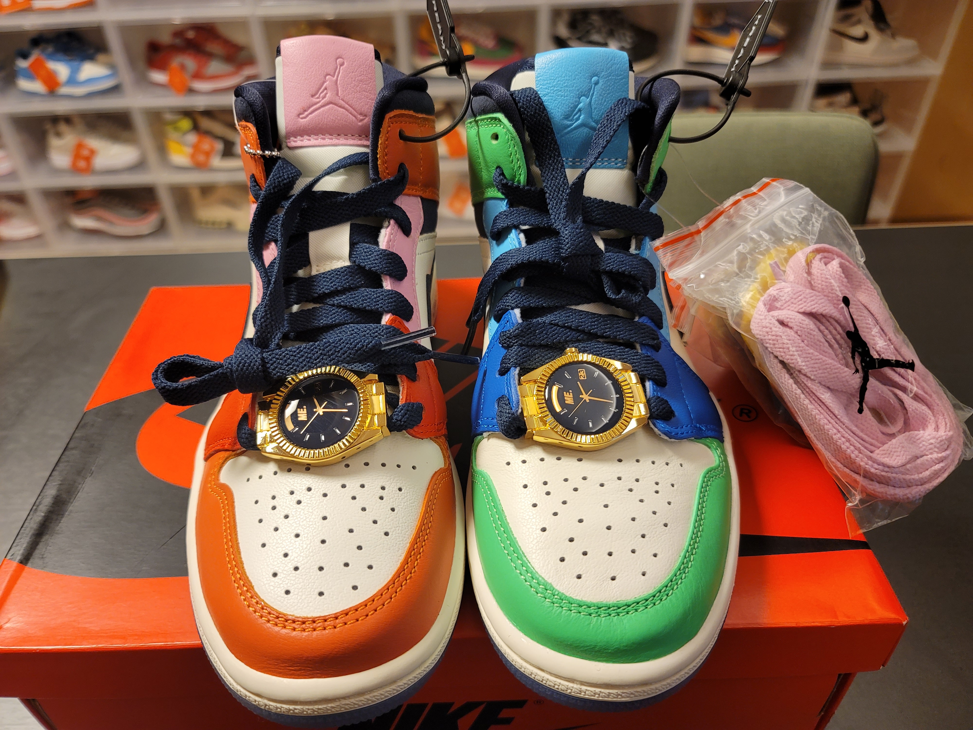 (W) Jordan 1 x Melody Ehsani Mid SE Fearless 착용 스타일 - 1