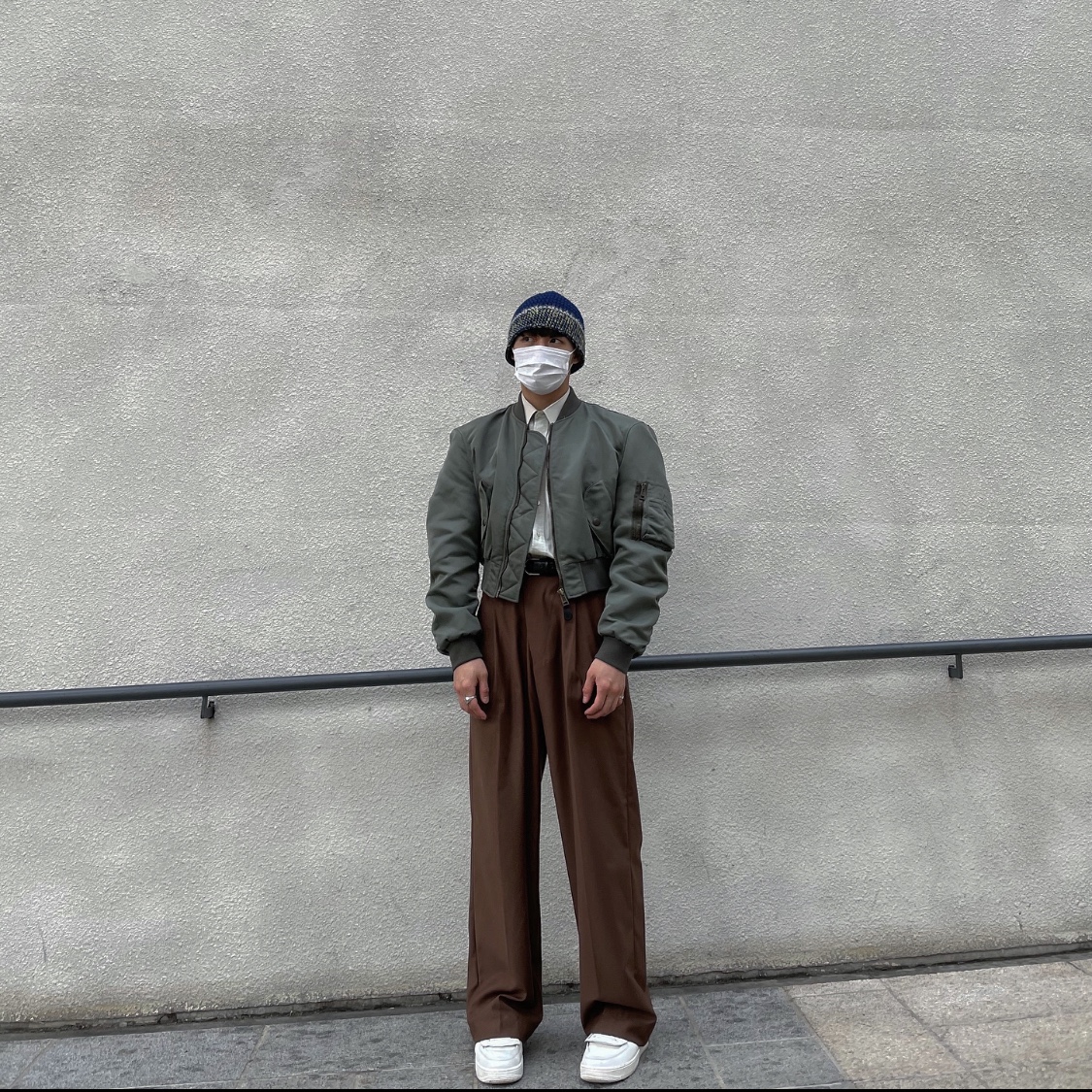 Nike x Comme des Garcons Homme Plus Air Force Mid White 착용 스타일