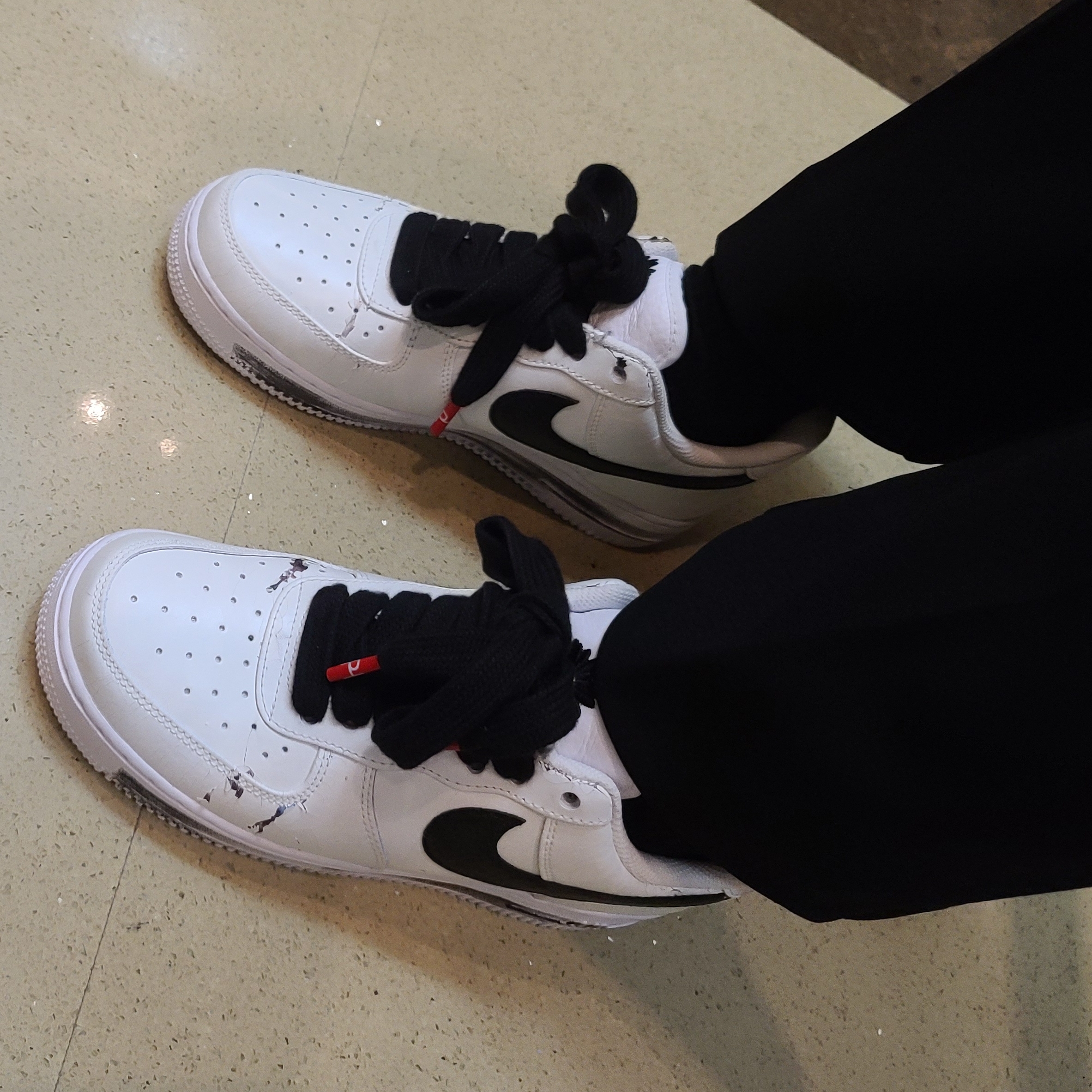Nike x Peaceminusone Air Force 1 Low Para-Noise 2.0 착용 스타일