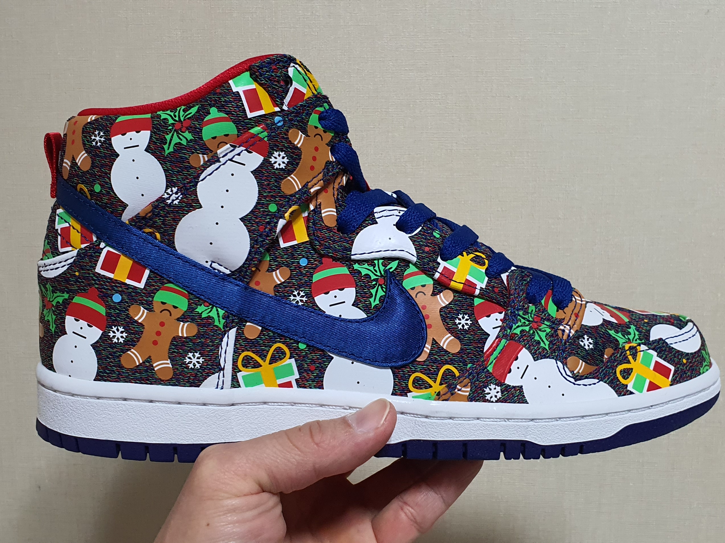 Nike x Concepts SB Dunk High TRD Ugly Christmas Sweater 2017 착용 스타일
