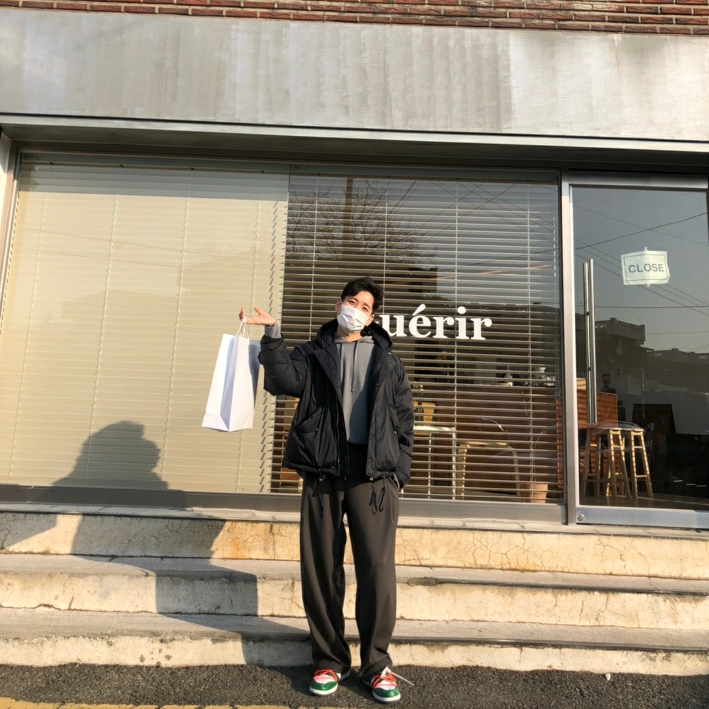Nike x Off-White Dunk Low Pine Green 착용 스타일 - 2