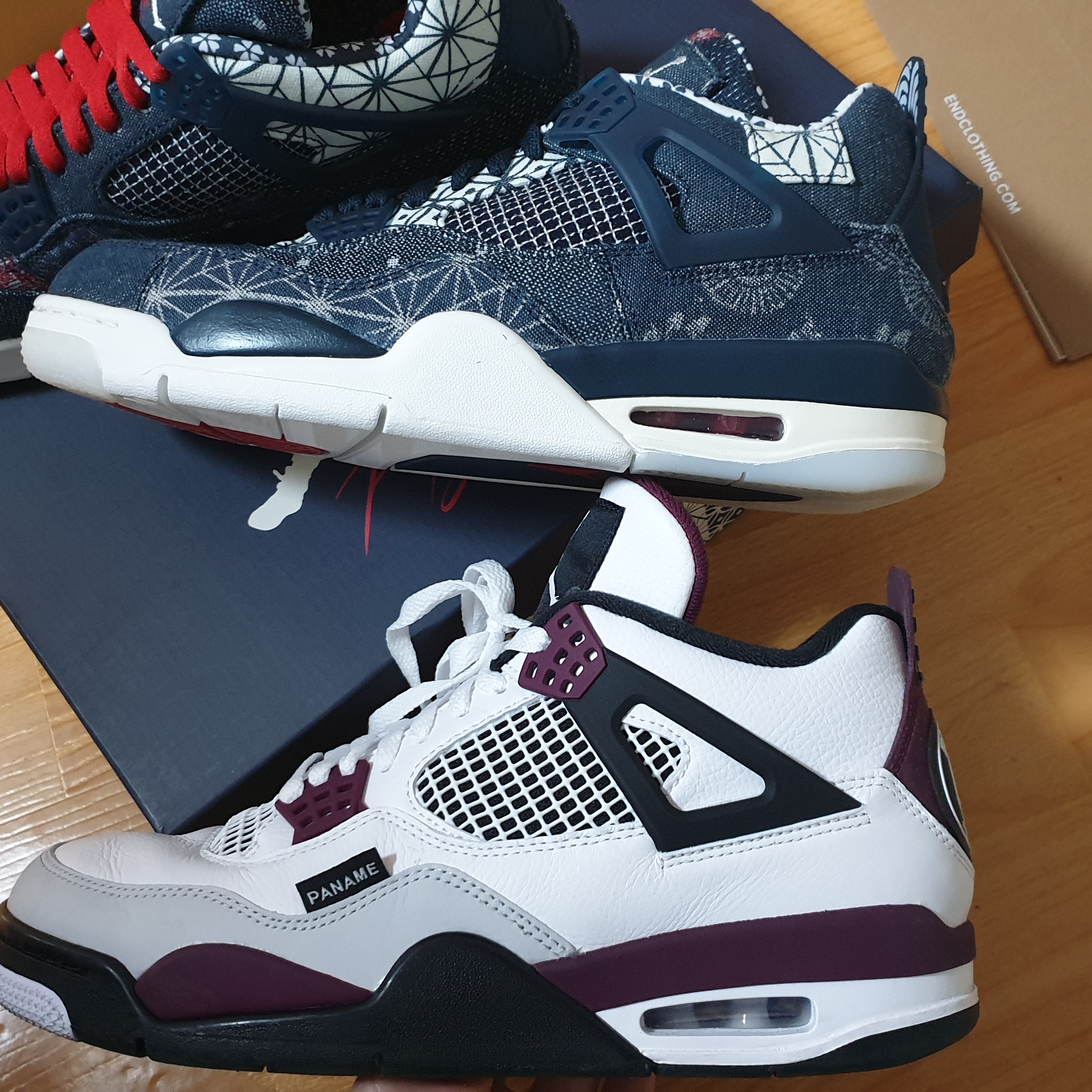 Jordan 4 Retro SE Deep Ocean, Jordan 1 Mid Bred Banned 2020 착용 스타일 - 4