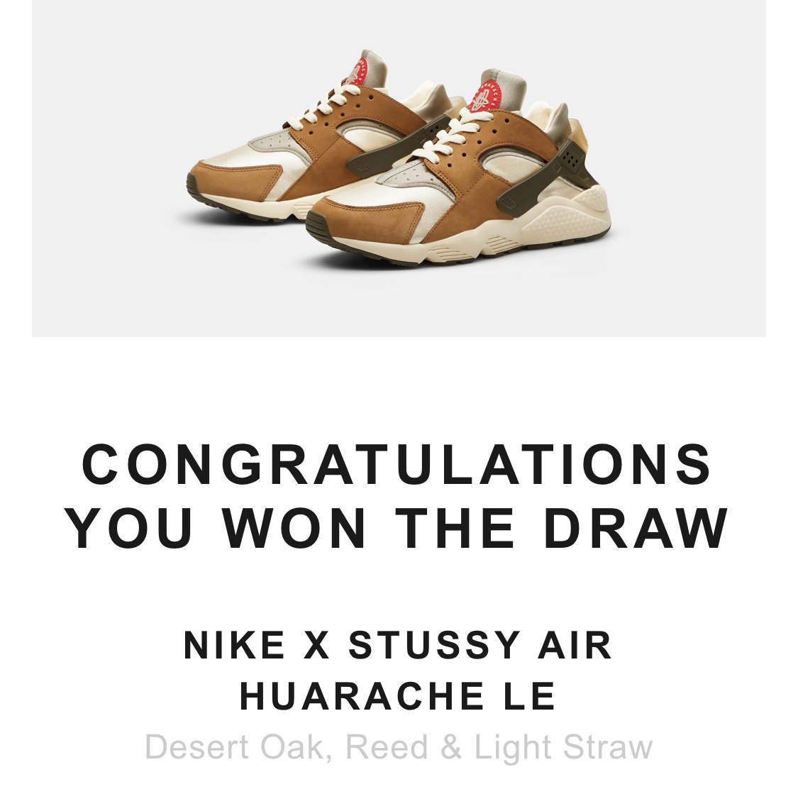 Nike x Stussy Air Huarache LE Desert Oak 착용 스타일