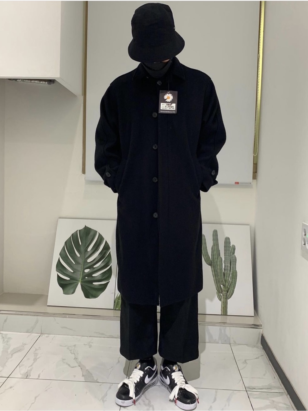 Nike x Peaceminusone Air Force 1 Low Para-Noise 착용 스타일