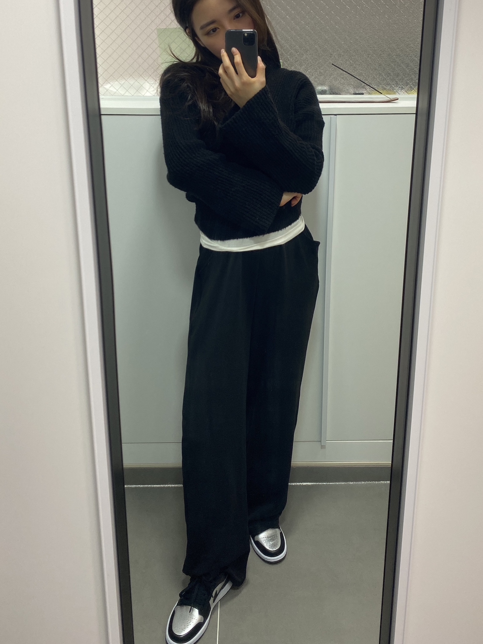 (W) Jordan 1 Low SE Silver Toe 착용 스타일
