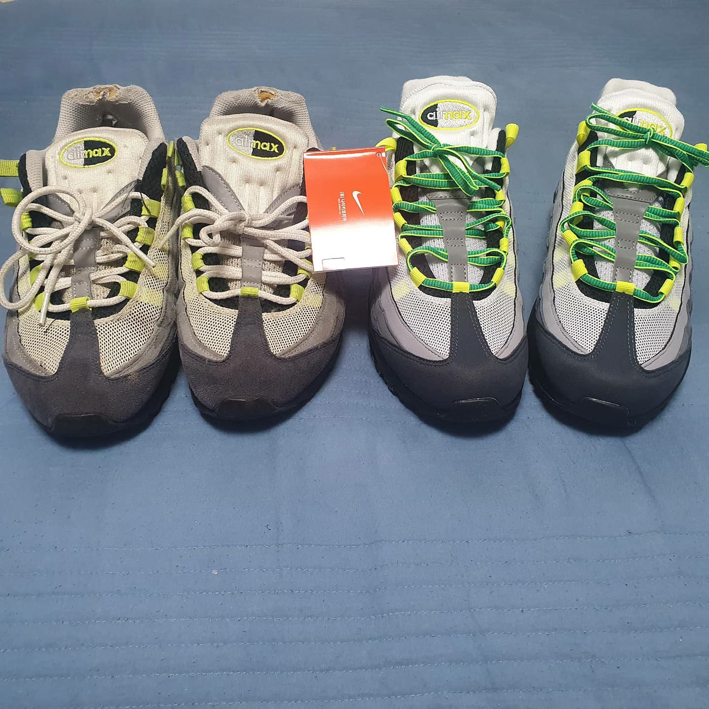 Nike Air Max 95 OG Neon Yellow 2020 착용 스타일 - 1