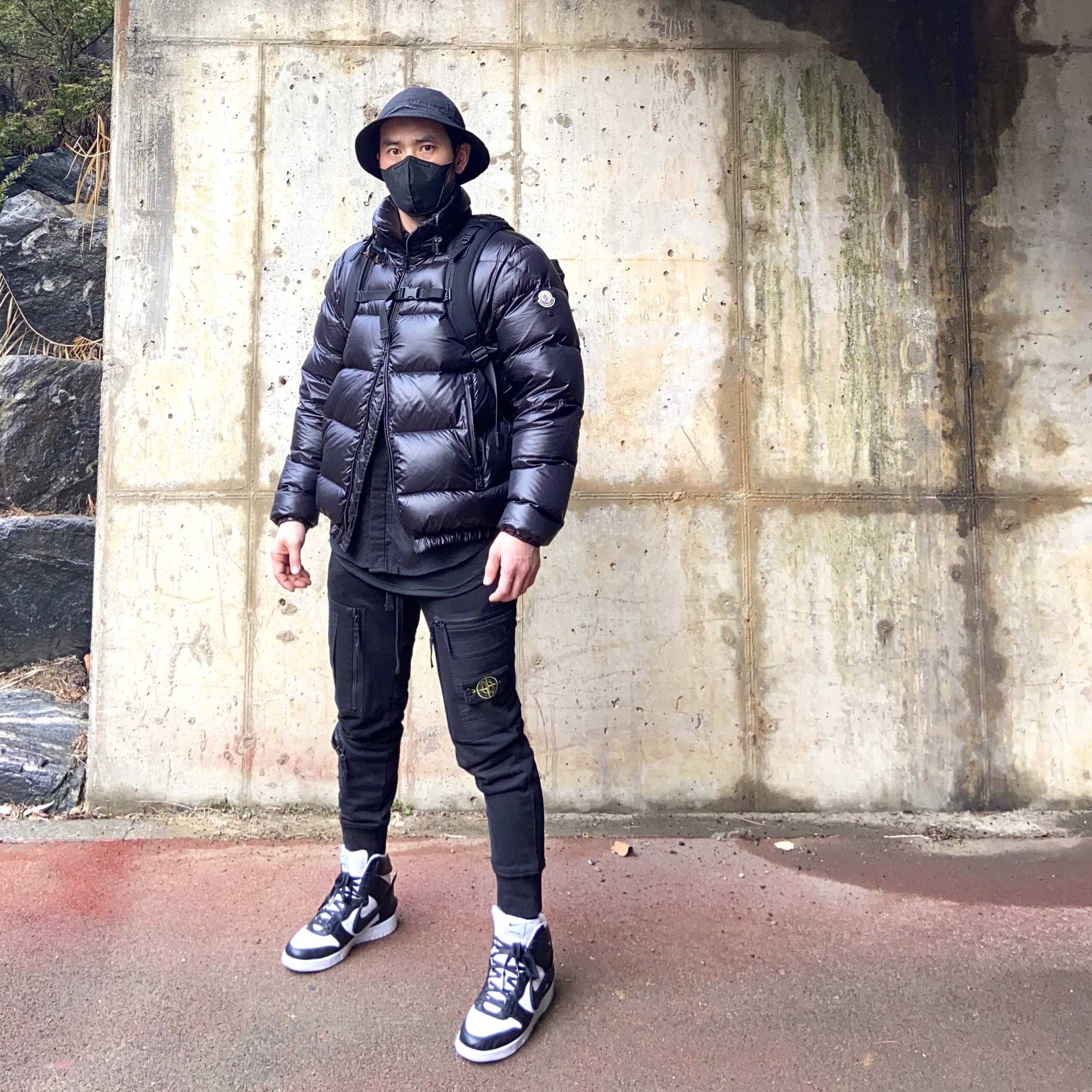 Nike x Ambush Dunk High Black 착용 스타일 - 2