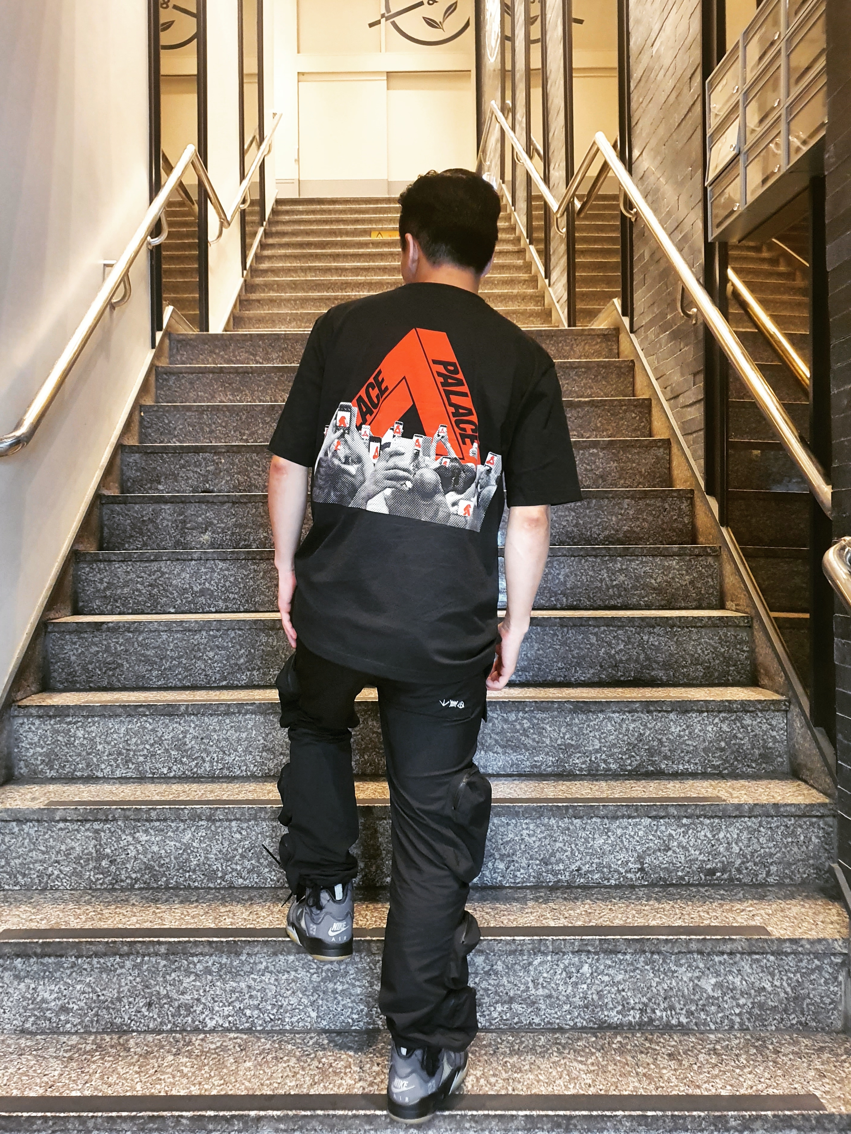 Nike x Peaceminusone Air Force 1 Low Para-Noise, Jordan 5 x Off-White Retro SP Black Muslin 착용 스타일 - 3