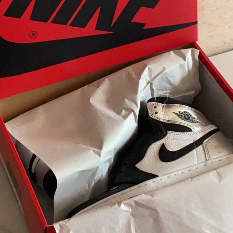 (W) Jordan 1 Retro High OG Silver Toe 착용 스타일 - 1