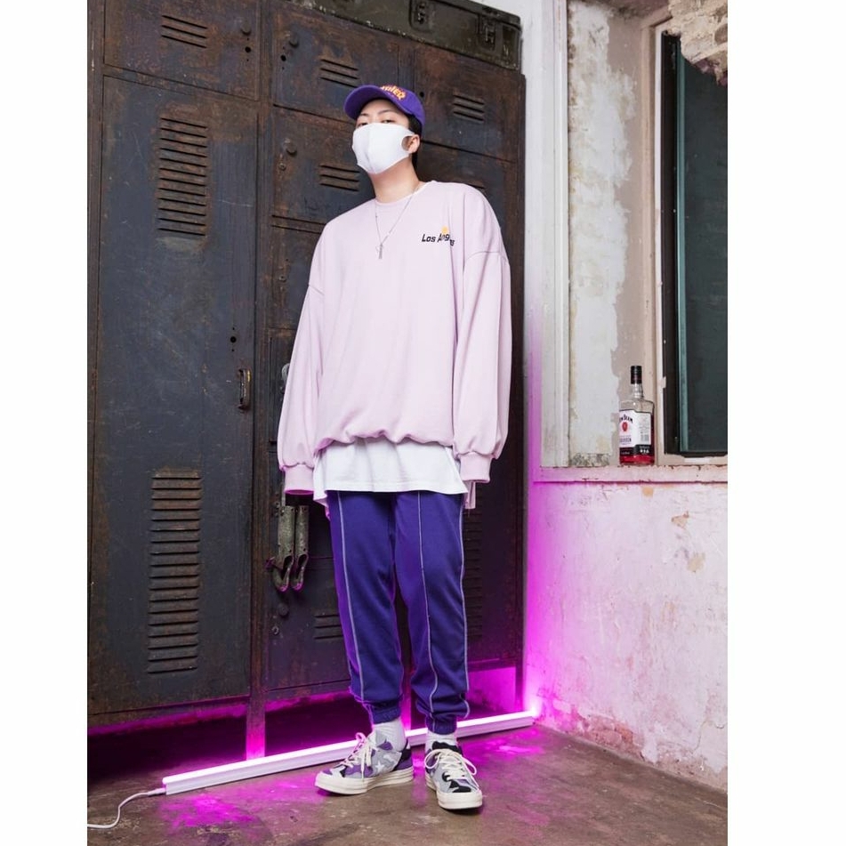 Converse x SNS One Star Purple Camo 착용 스타일 - 3