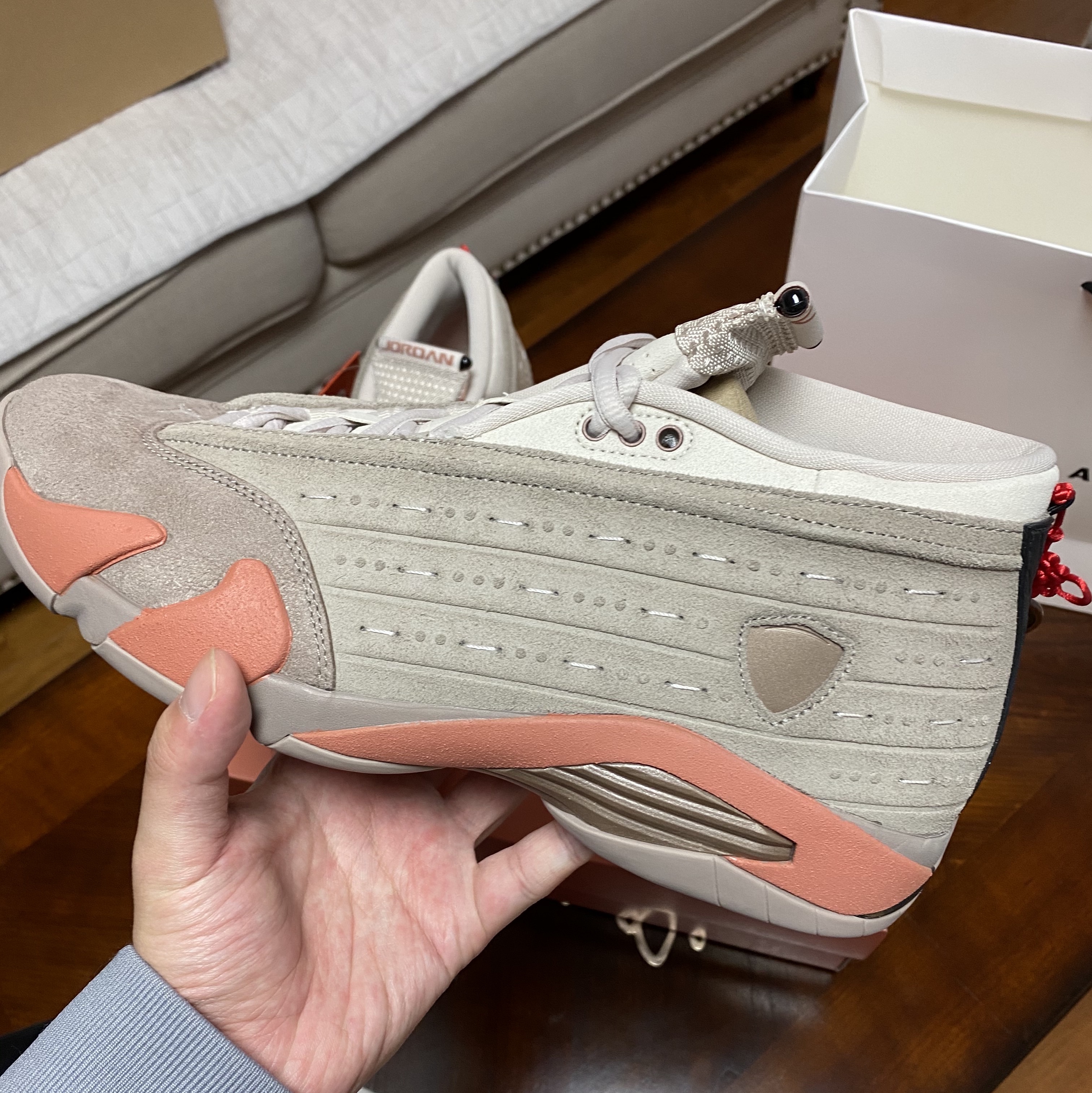 Jordan 14 x Clot Retro Low Terracotta 착용 스타일 - 2