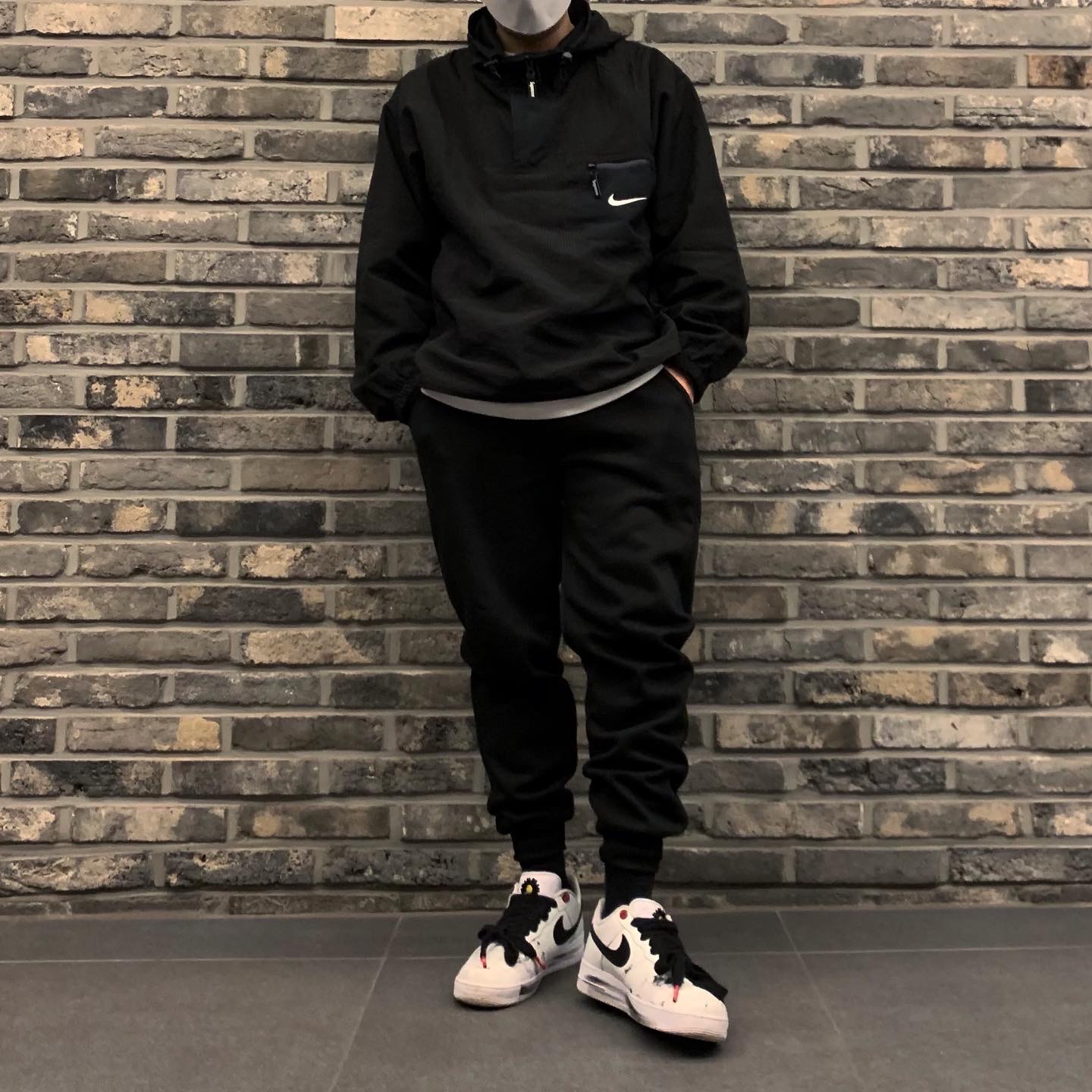 Nike x Peaceminusone Air Force 1 Low Para-Noise 2.0, Supreme x Nike Jewel Reversible Ripstop Anorak Black - 20FW 착용 스타일 - 1