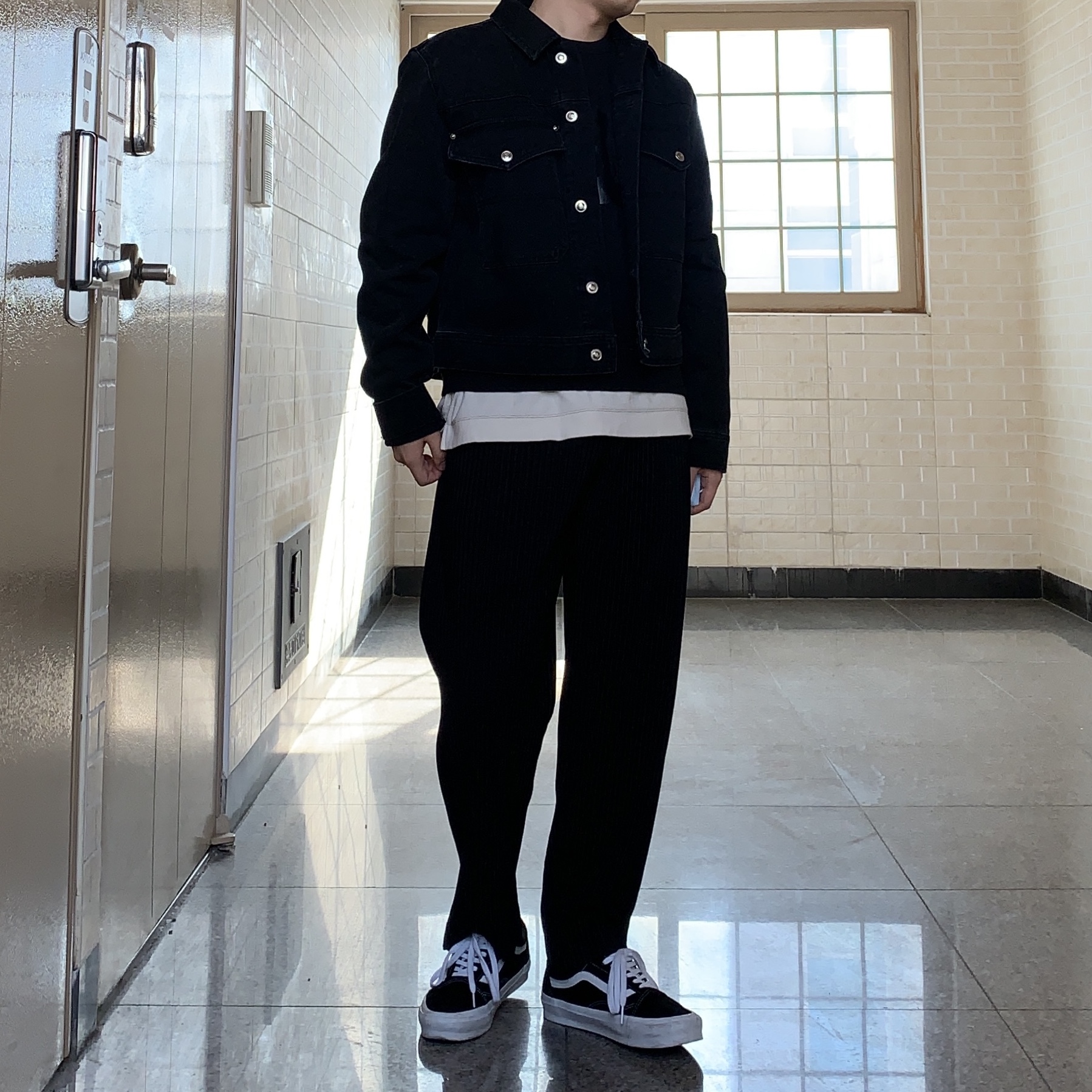 Vans Vault OG Old Skool LX Black 착용 스타일