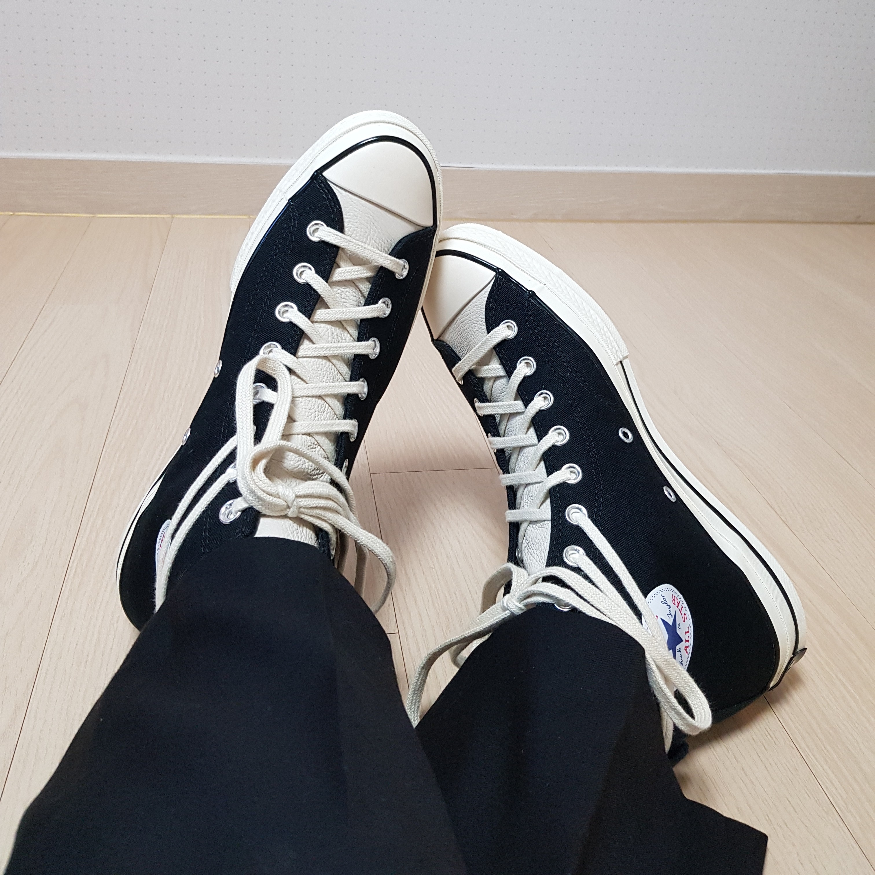 Converse x Fear of God Essentials Chuck 70 Hi Black 2020 착용 스타일 - 2