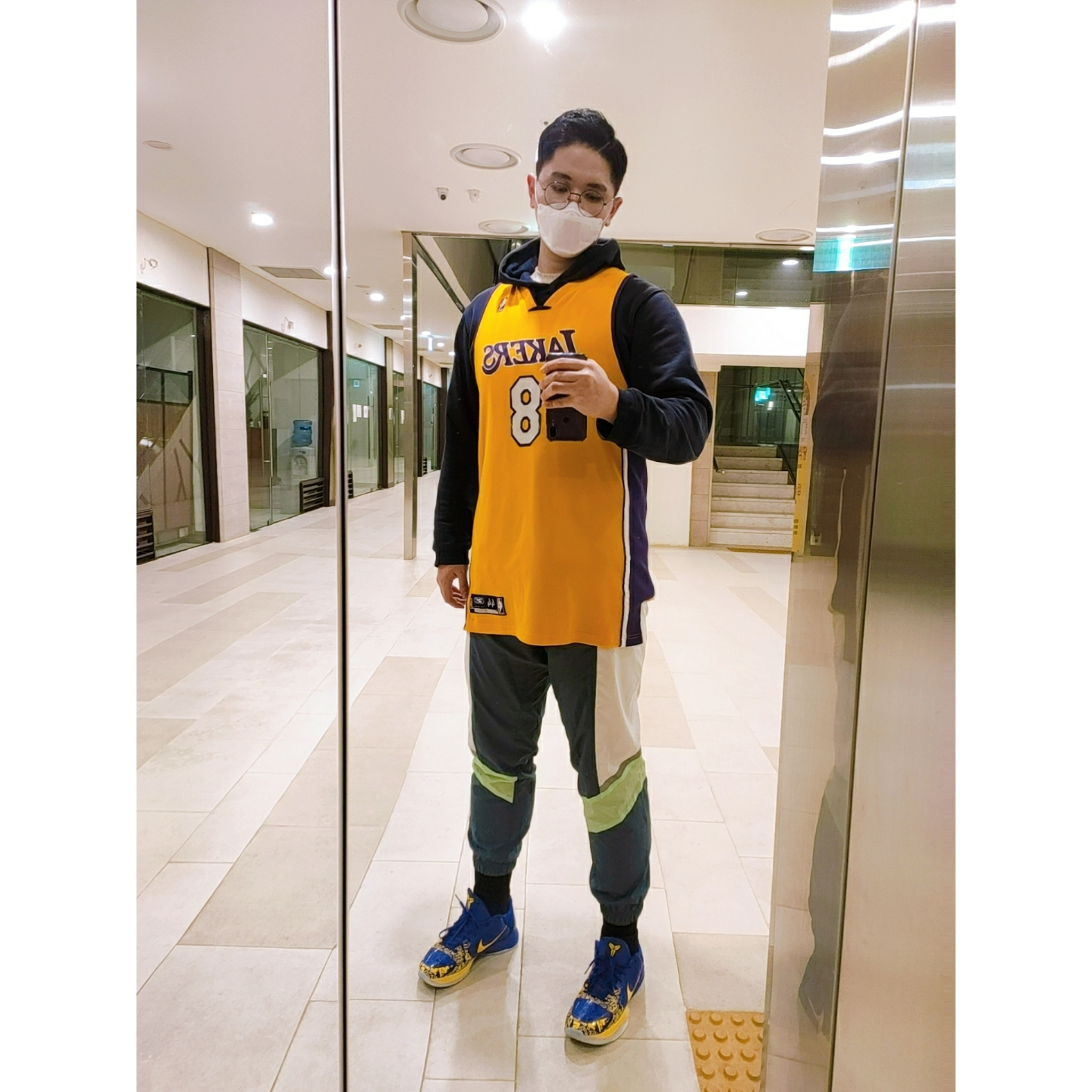 Nike Kobe 5 Protro 5 Rings 착용 스타일