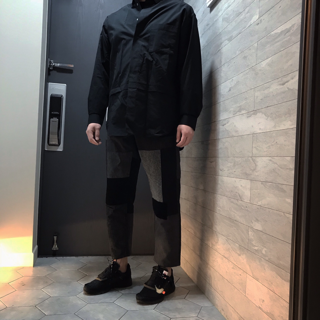 Nike x Off-White Air Presto Black 착용 스타일