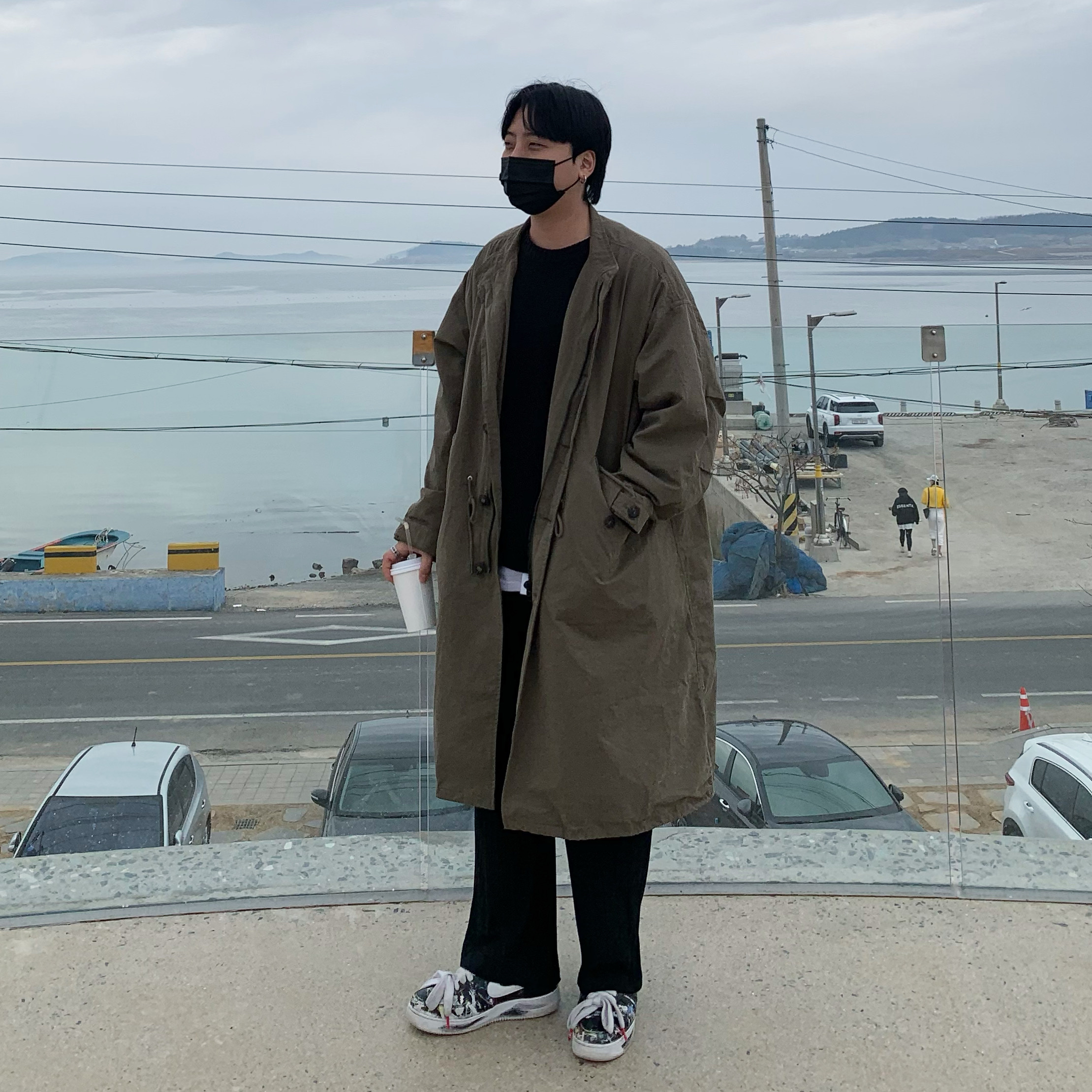 Nike x Peaceminusone Air Force 1 Low Para-Noise 착용 스타일