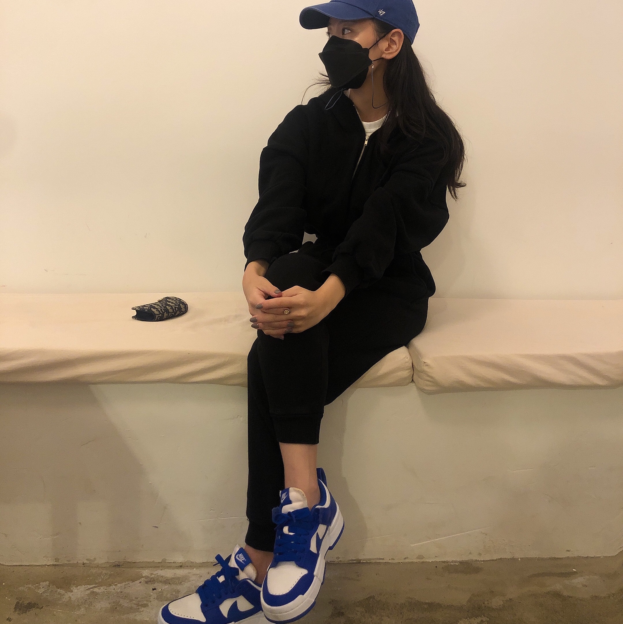 (W) Nike Dunk Low Disrupt Game Royal 착용 스타일