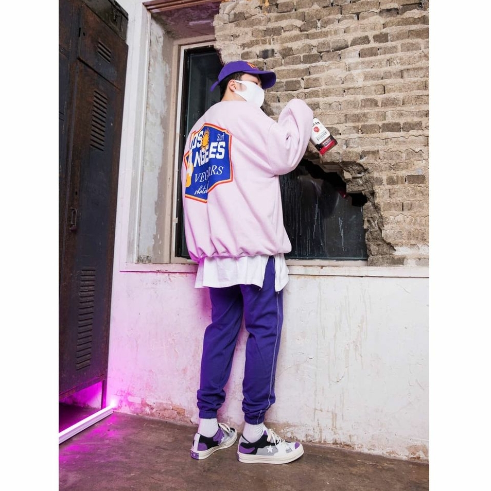 Converse x SNS One Star Purple Camo 착용 스타일 - 1