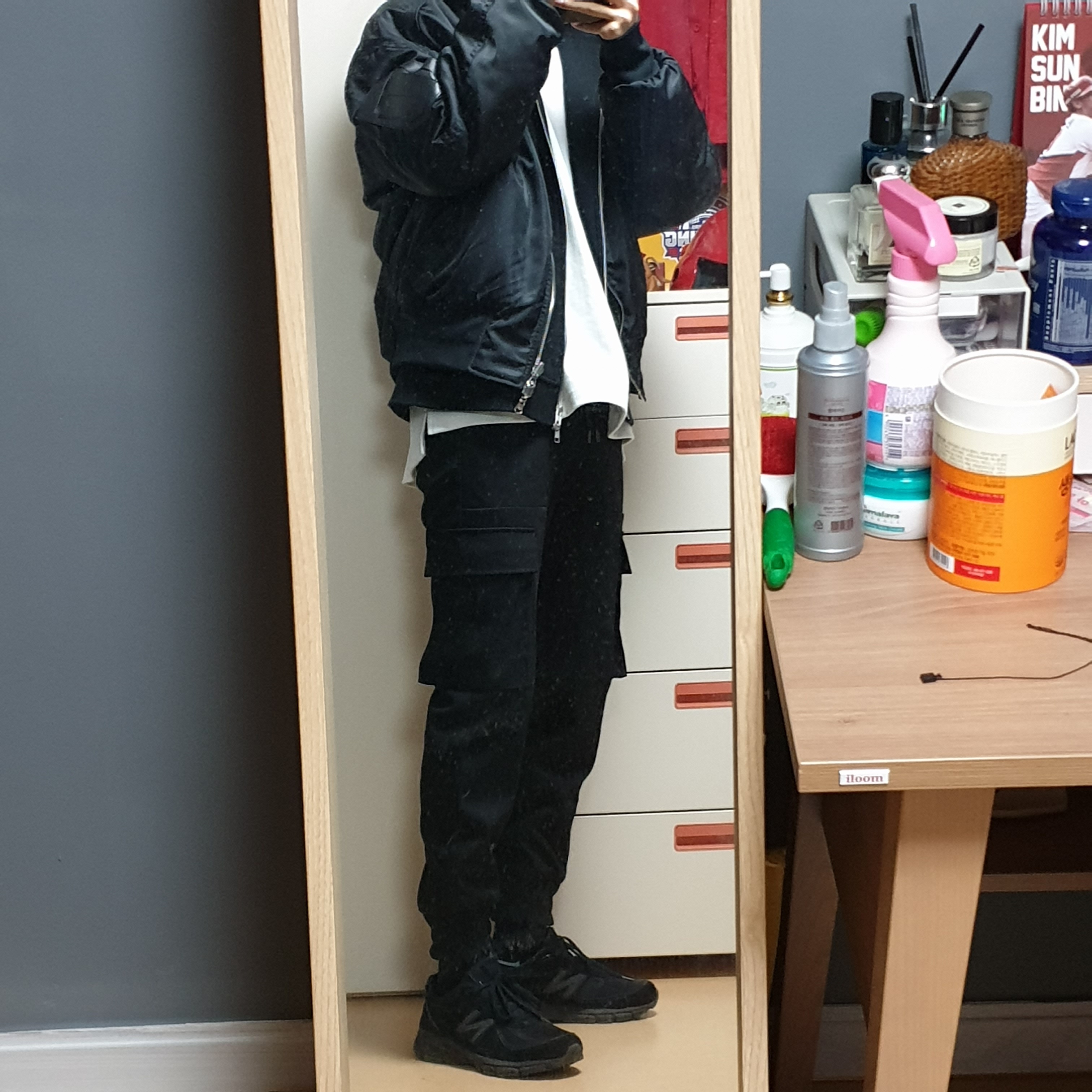 New Balance 990v4 Made in USA Black - D Standard 착용 스타일 - 4
