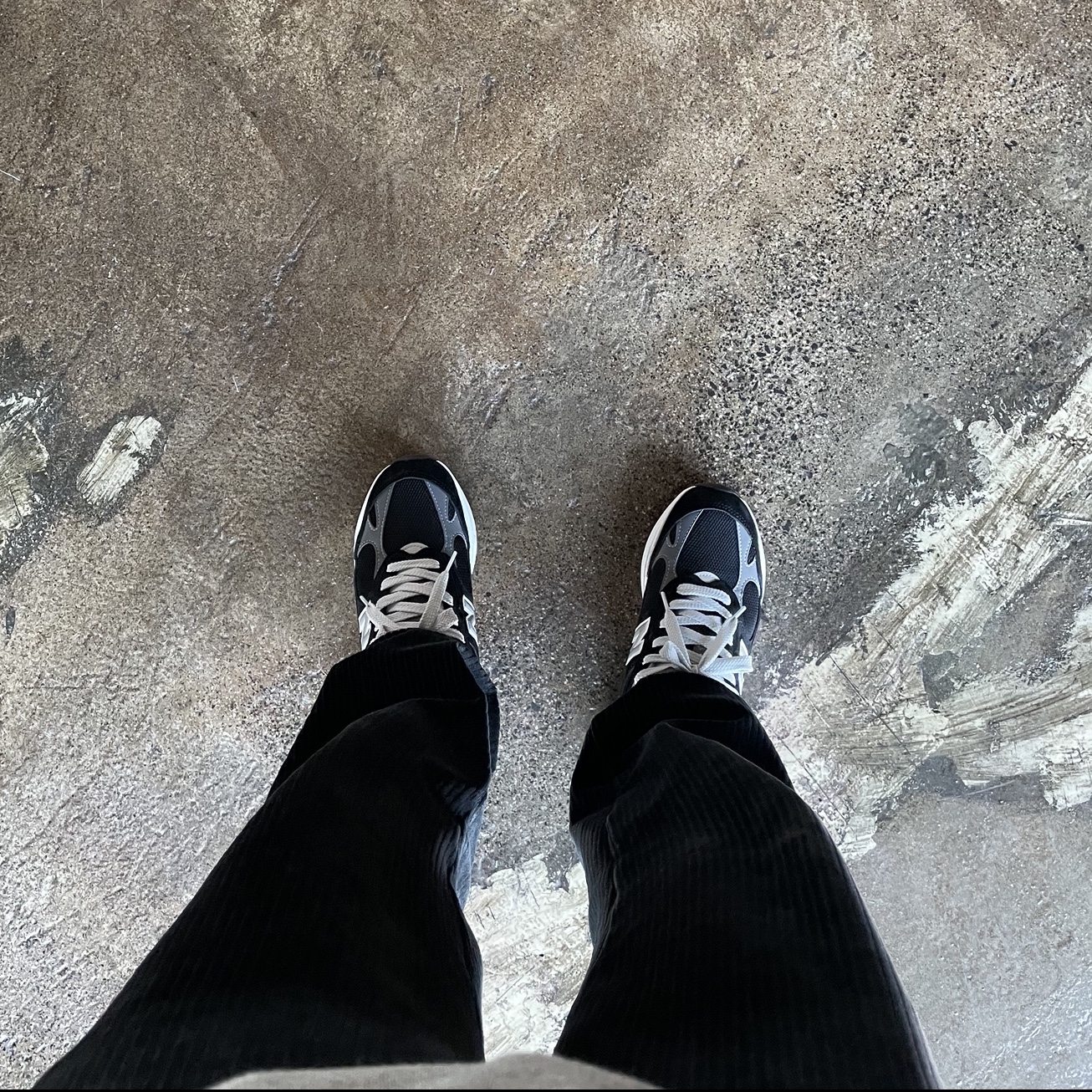 New Balance 993 Made in USA Black - D Standard 착용 스타일