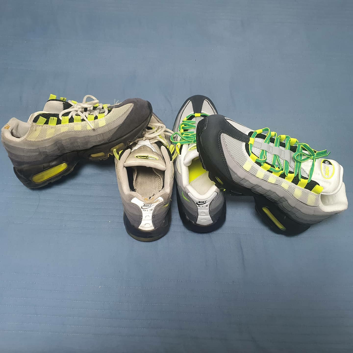 Nike Air Max 95 OG Neon Yellow 2020 착용 스타일 - 3