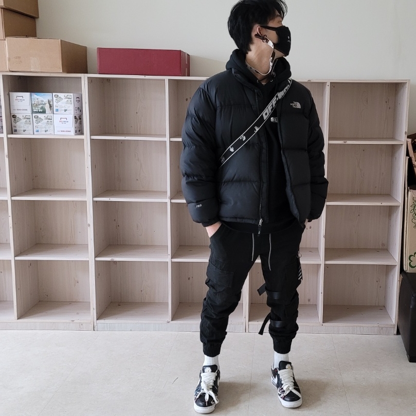 Nike x Peaceminusone Air Force 1 Low Para-Noise, Off-White x Amore Pacific Protection Box (Without Cosmetics) 착용 스타일