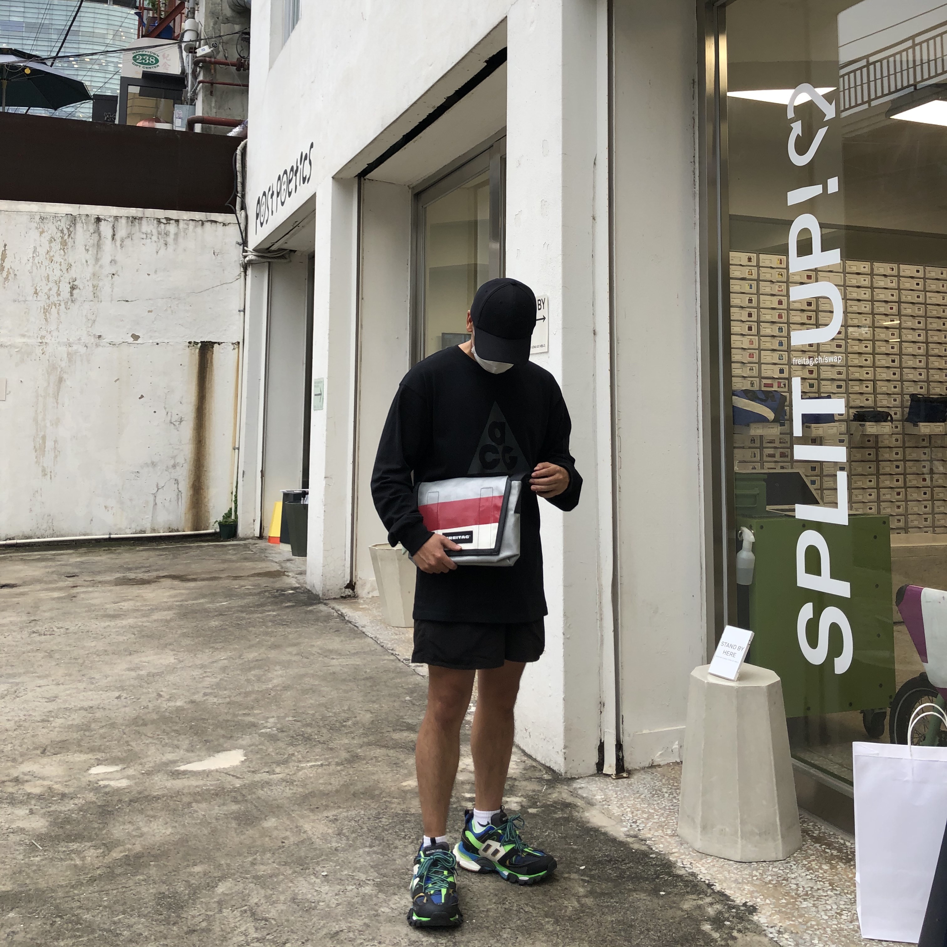 Balenciaga Track Sneakers Green White Blue 2019 착용 스타일