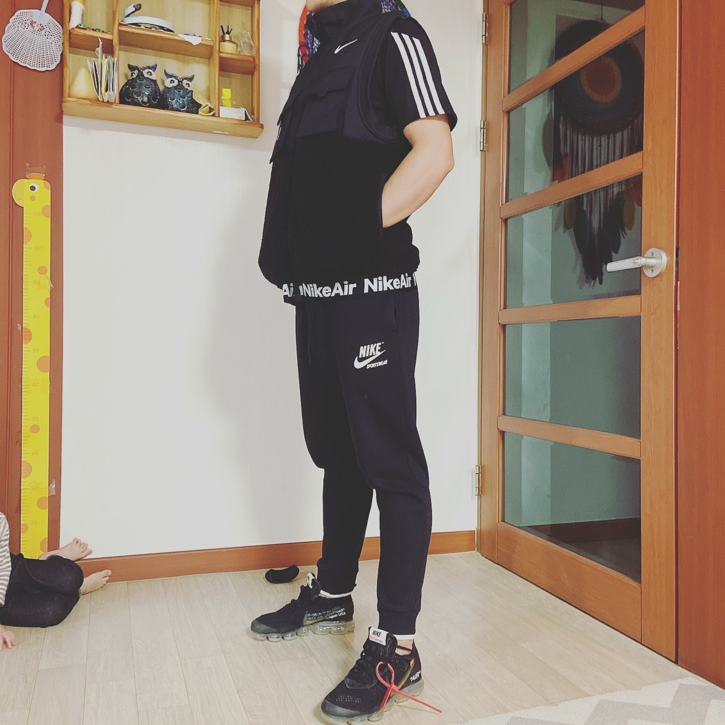 Nike x Off-White Air VaporMax V2 Black 착용 스타일