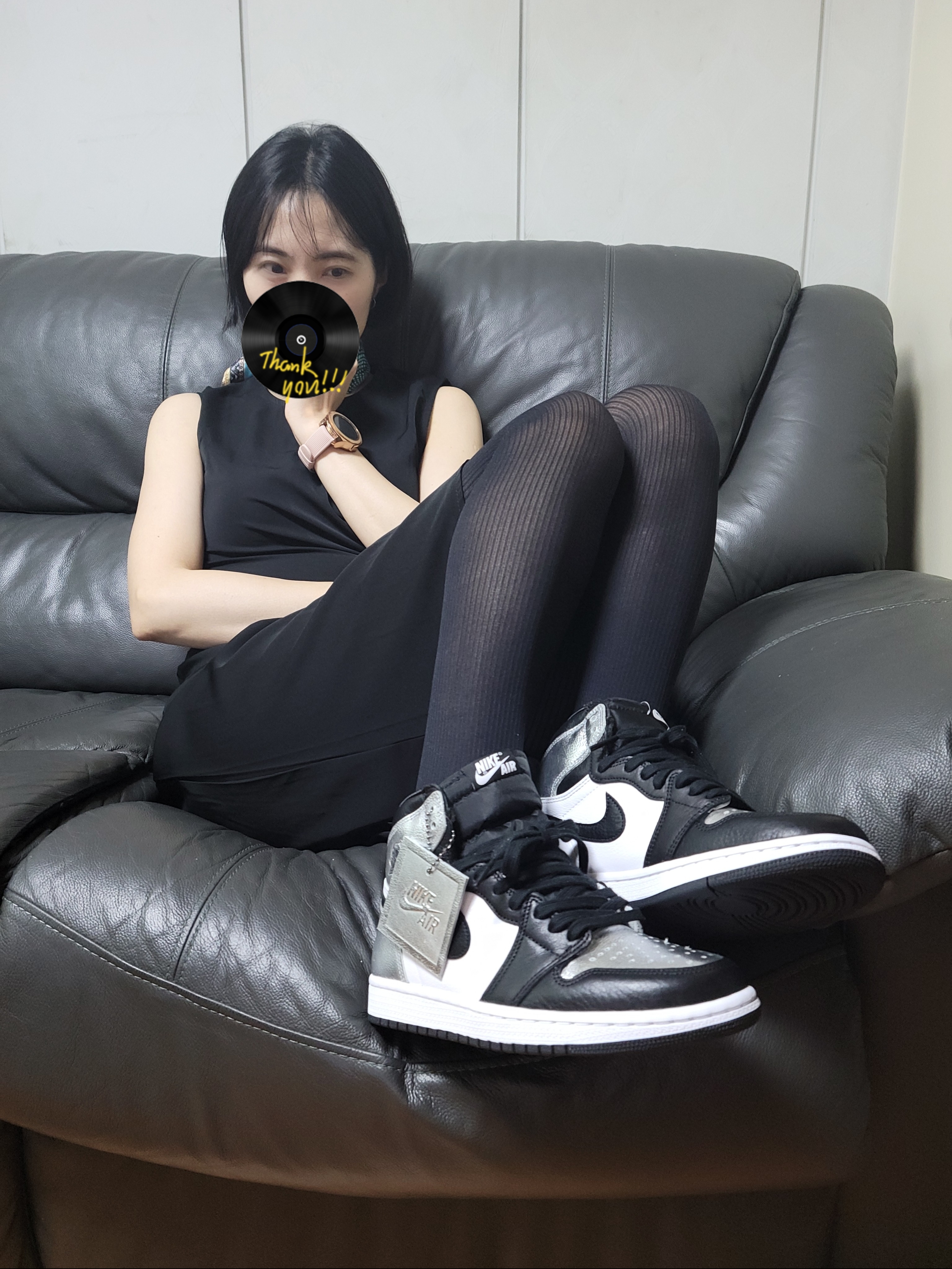 (W) Jordan 1 Retro High OG Silver Toe 착용 스타일
