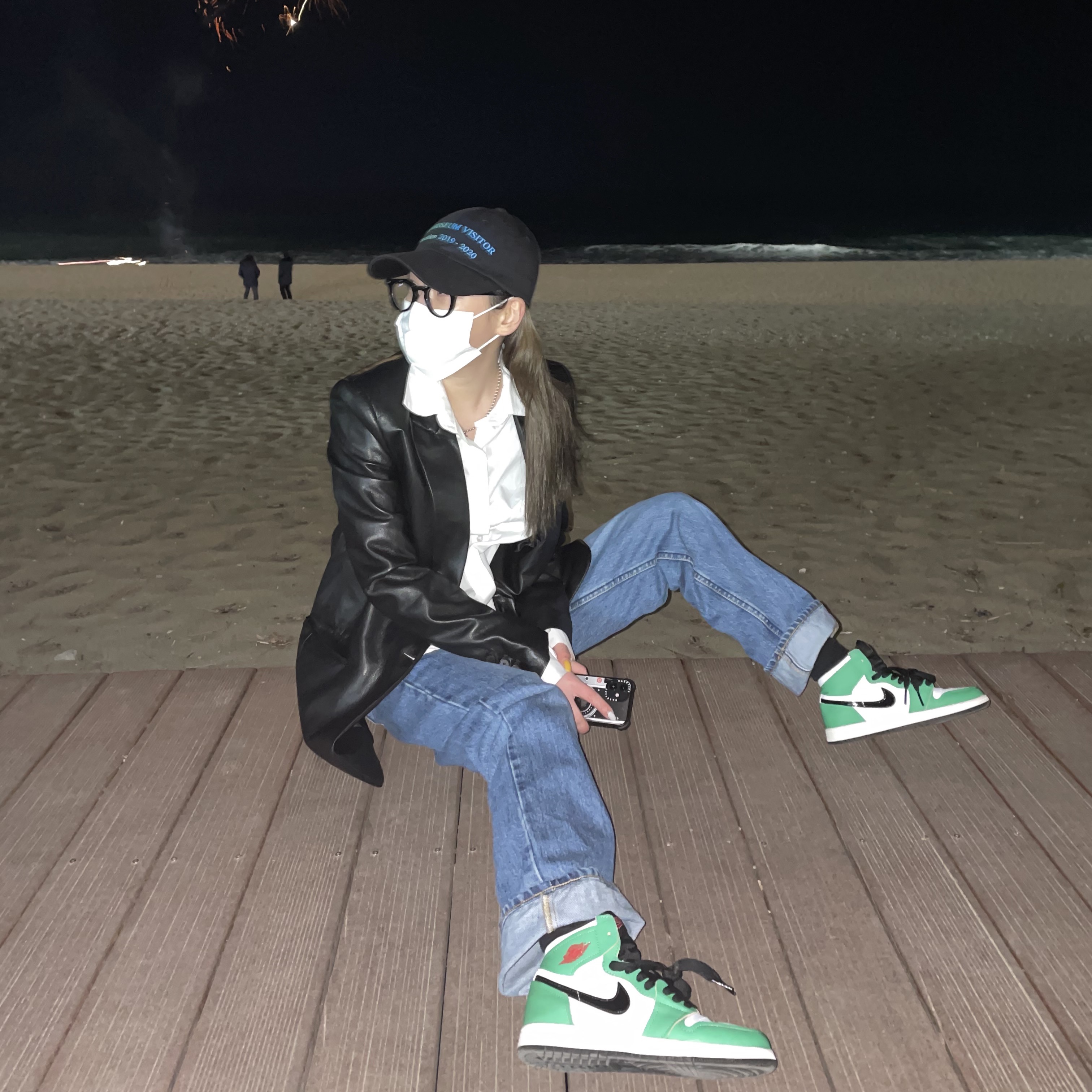 (PS) Jordan 1 Retro High OG Lucky Green 착용 스타일 - 1