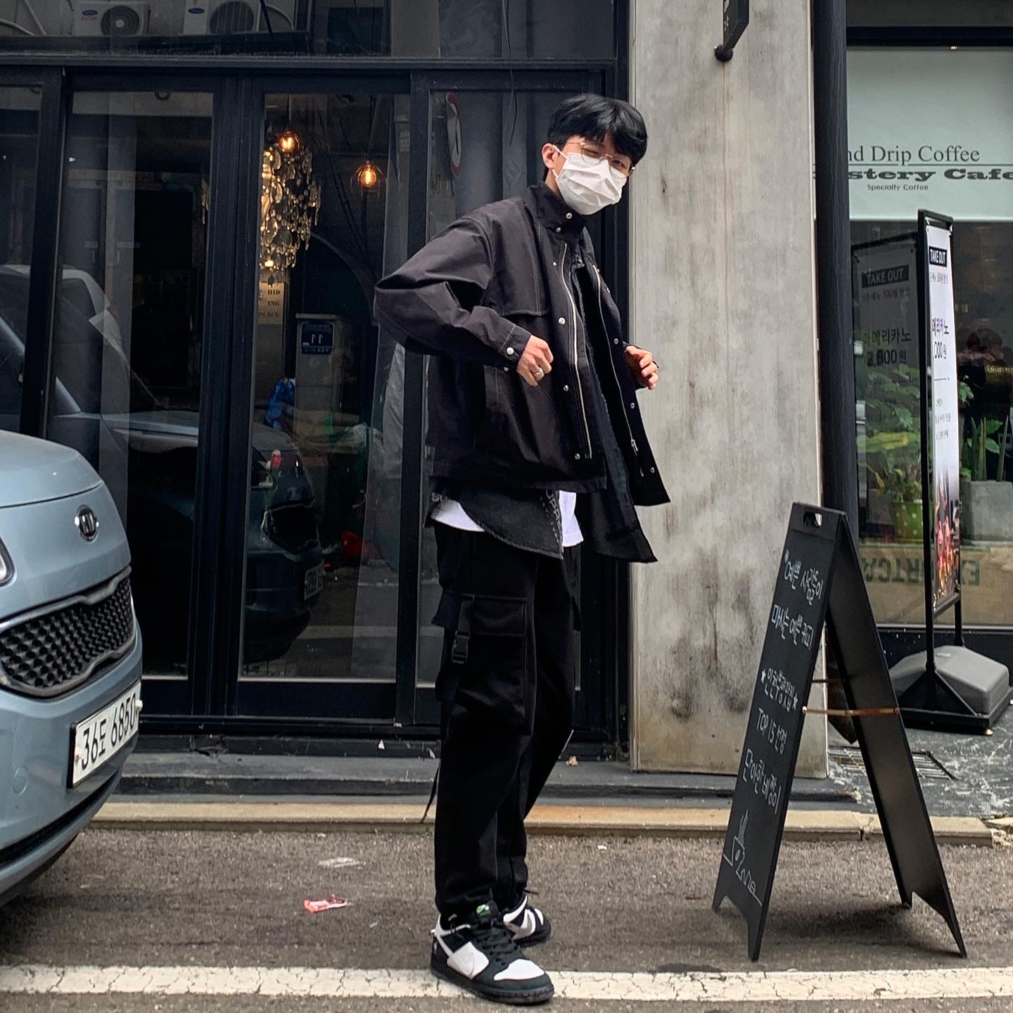 Nike x Staple SB Dunk Low Panda Pigeon 착용 스타일