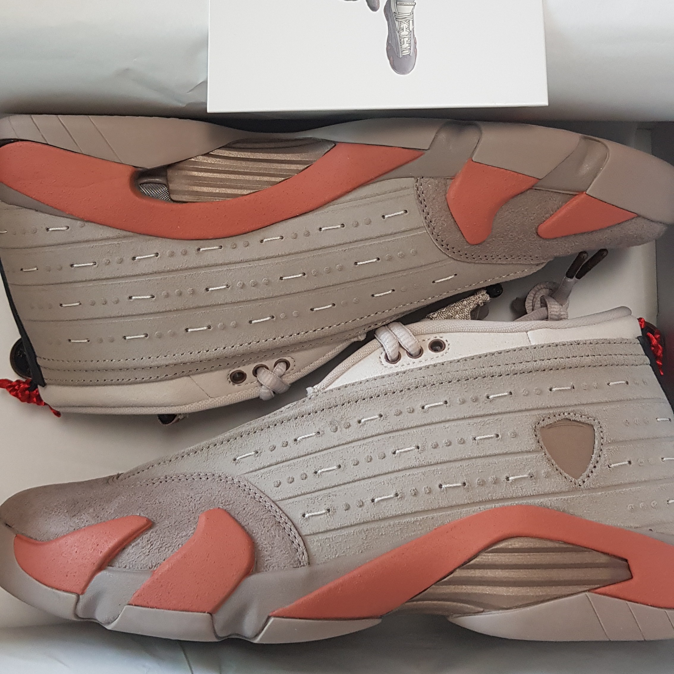 Jordan 14 x Clot Retro Low Terracotta 착용 스타일 - 1