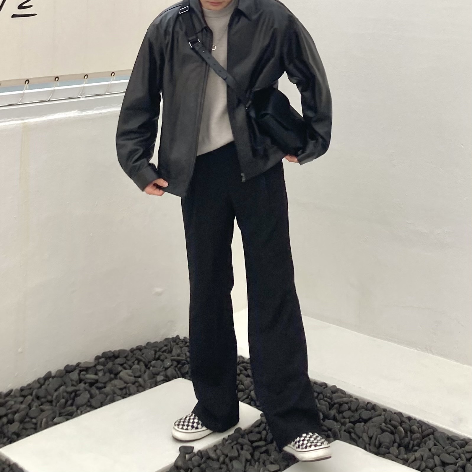 Vans Slip-er 2 Checkerboard 착용 스타일