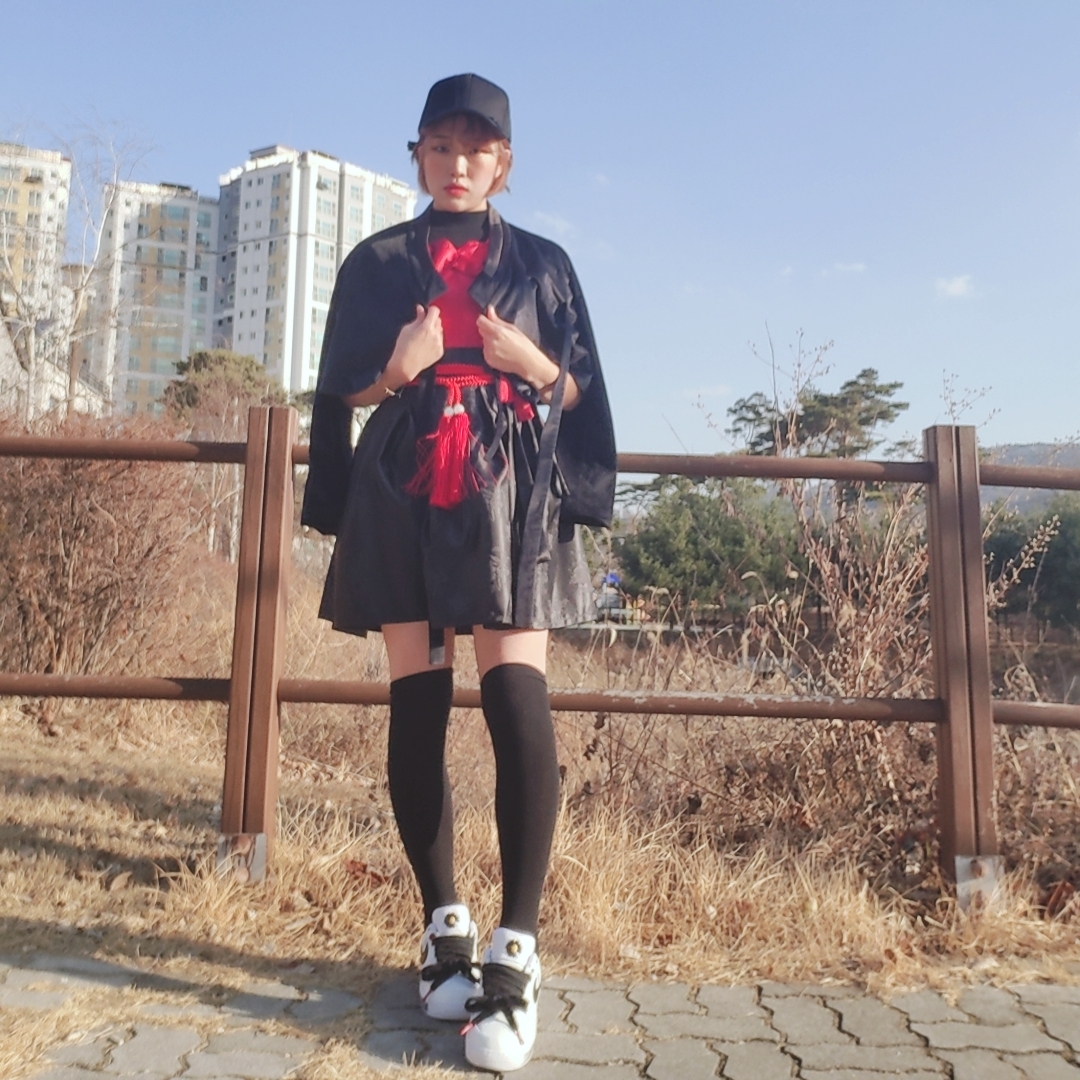 Nike x Peaceminusone Air Force 1 Low Para-Noise 2.0 착용 스타일