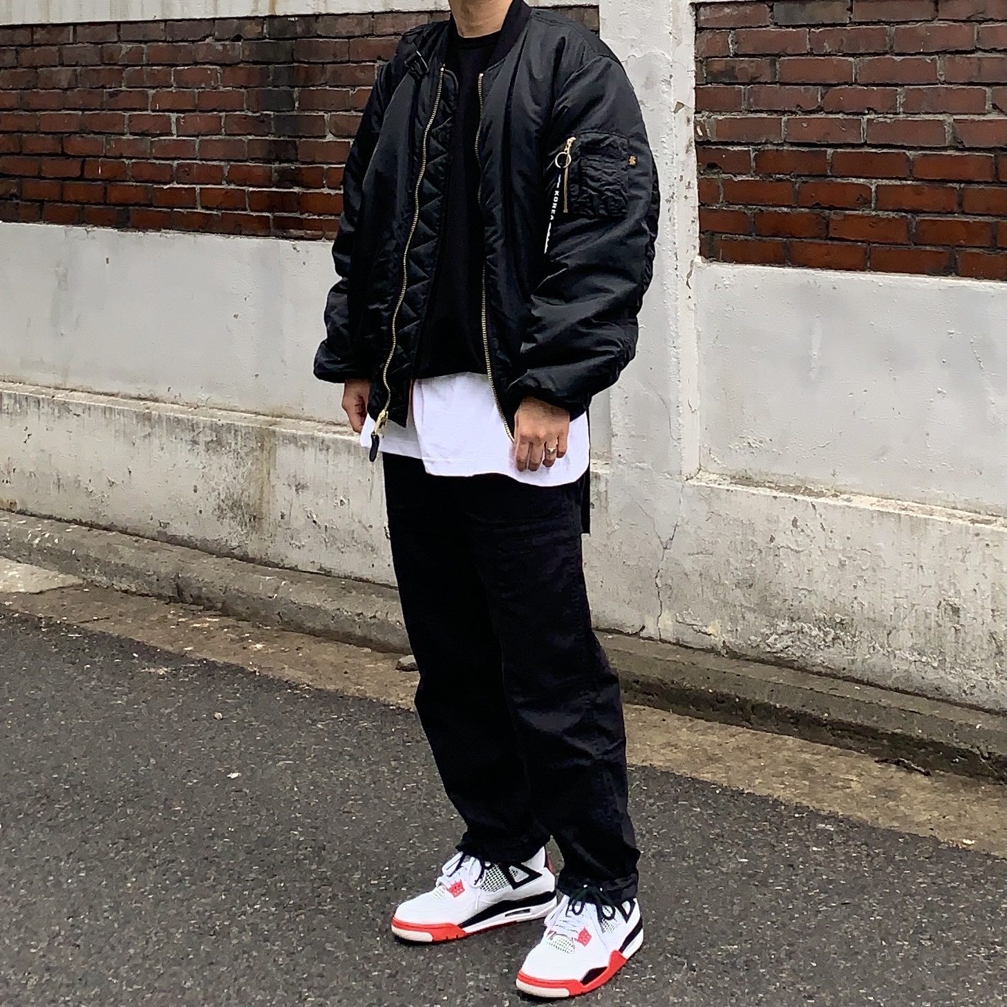 Jordan 4 Retro OG Fire Red 2020 착용 스타일
