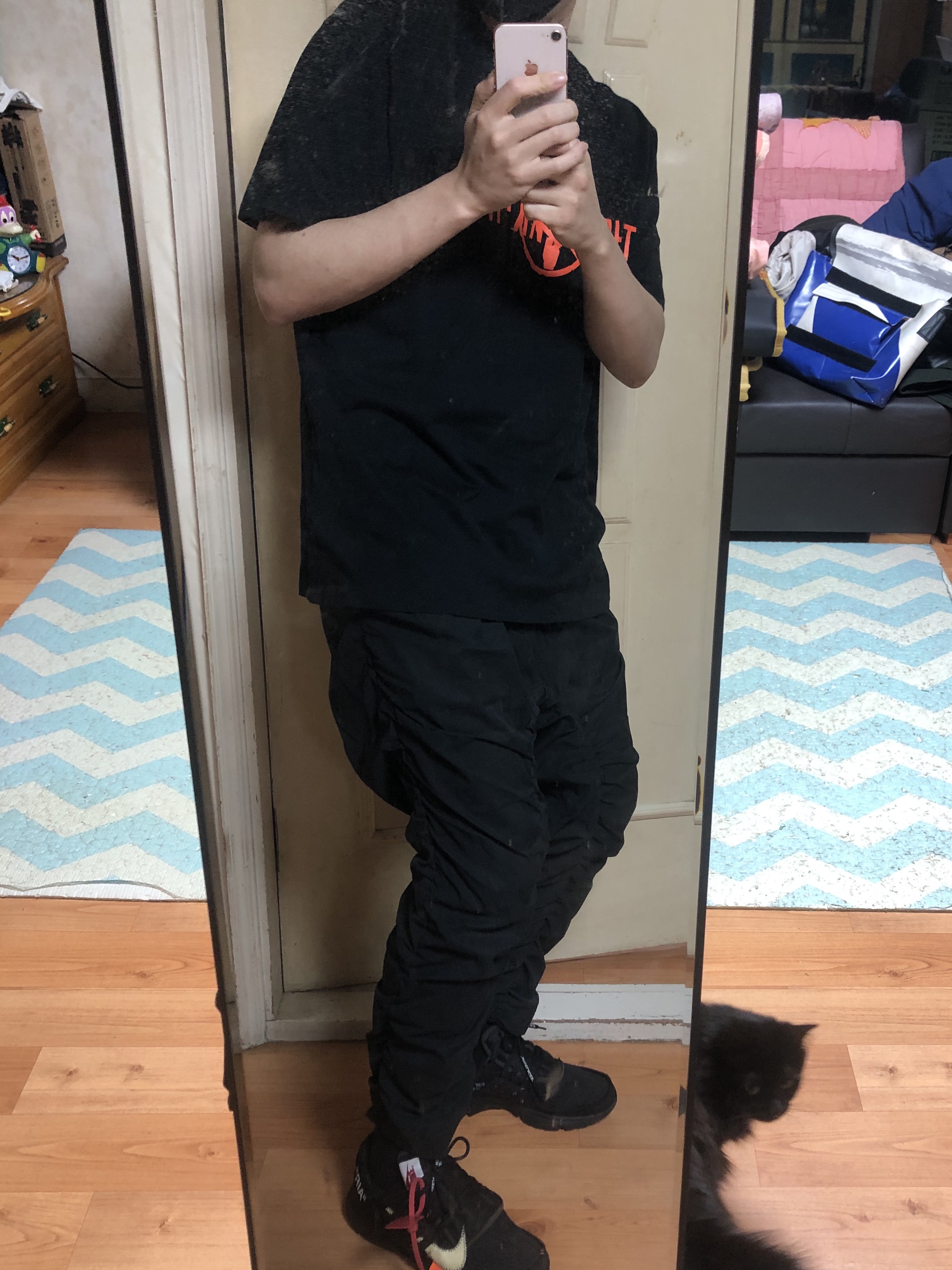 Nike x Off-White Air Presto Black 착용 스타일 - 1