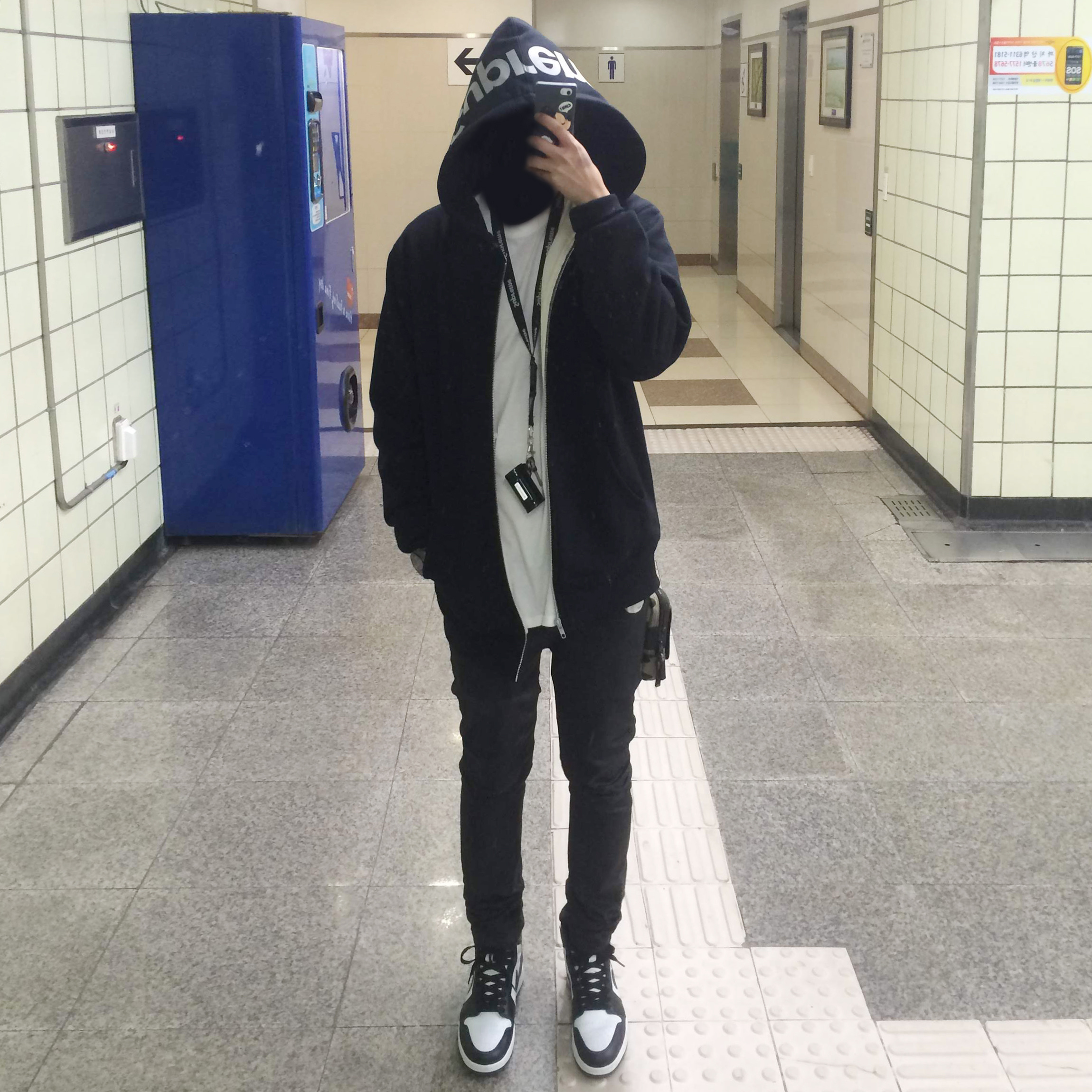 Jordan 1 Retro High OG Black White 2014 착용 스타일