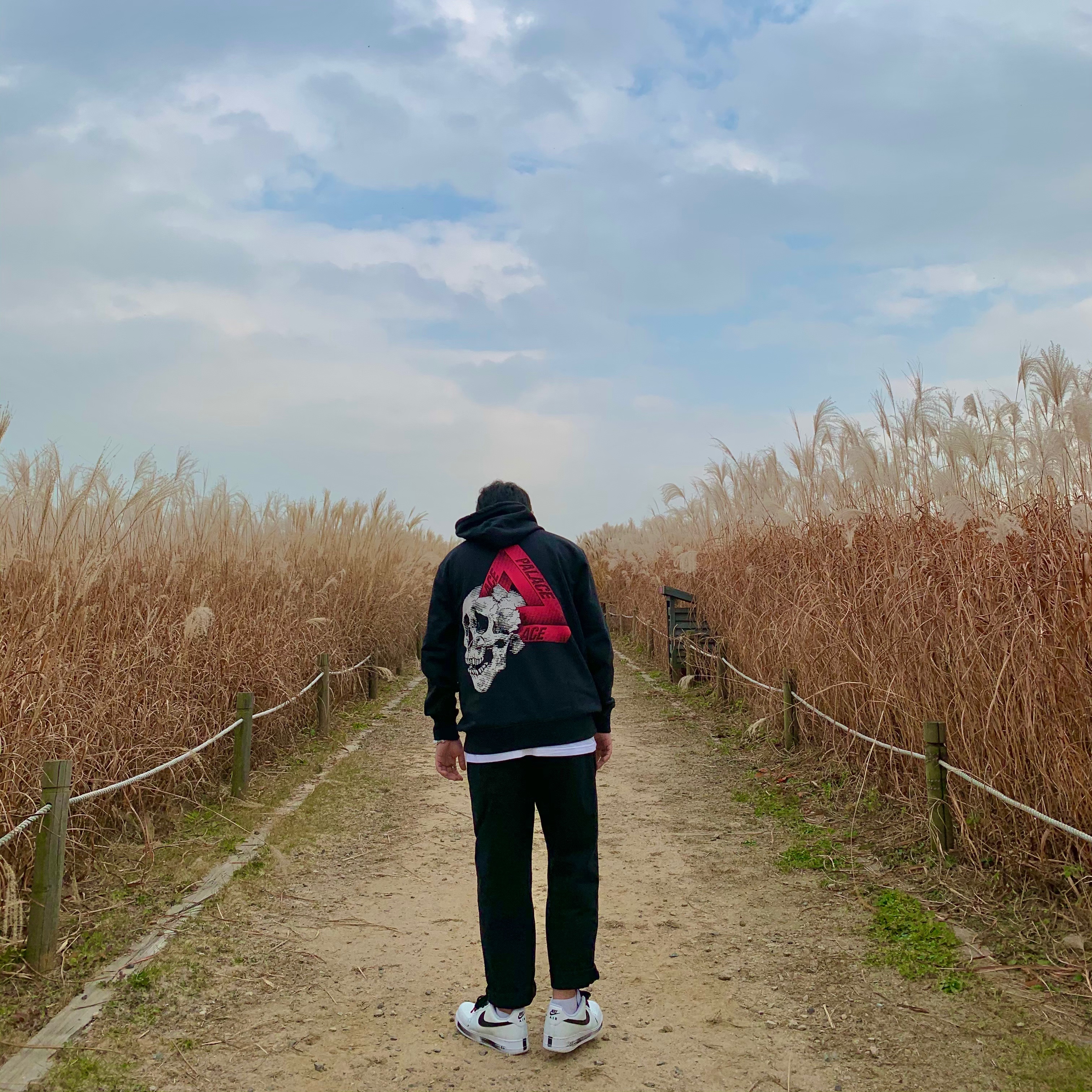 Palace Tri-Crusher Hood Black - 20FW, Nike x Peaceminusone Air Force 1 Low Para-Noise 2.0 착용 스타일