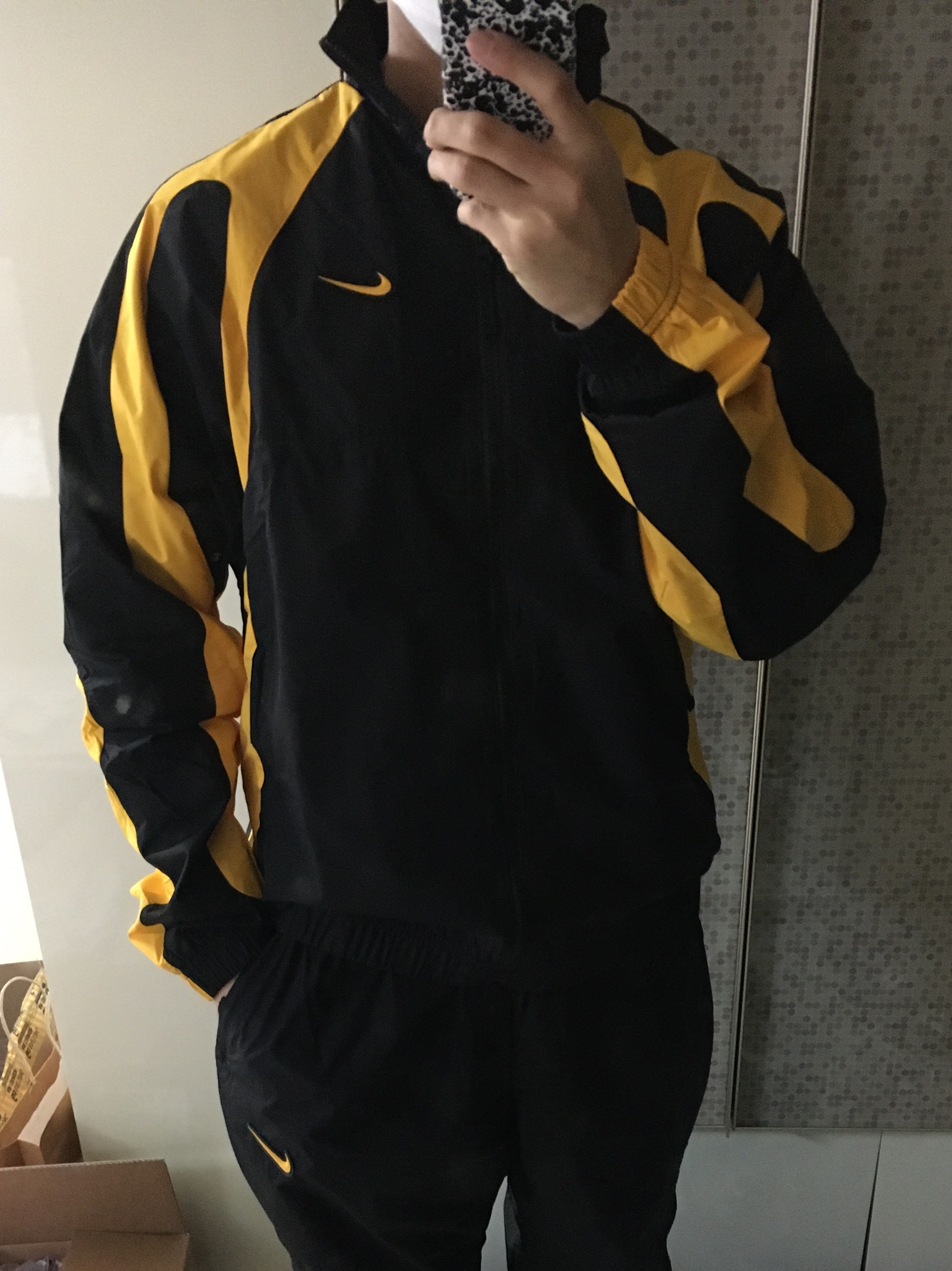 Nike x Drake Nocta Essential Track Jacket - US/EU, Nike x Drake Nocta Essential Track Pants Black - US/EU 착용 스타일