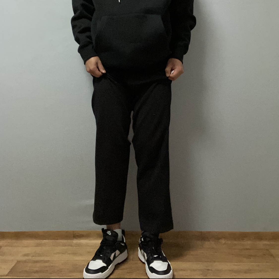 (W) Nike Dunk Low Disrupt Black White 착용 스타일