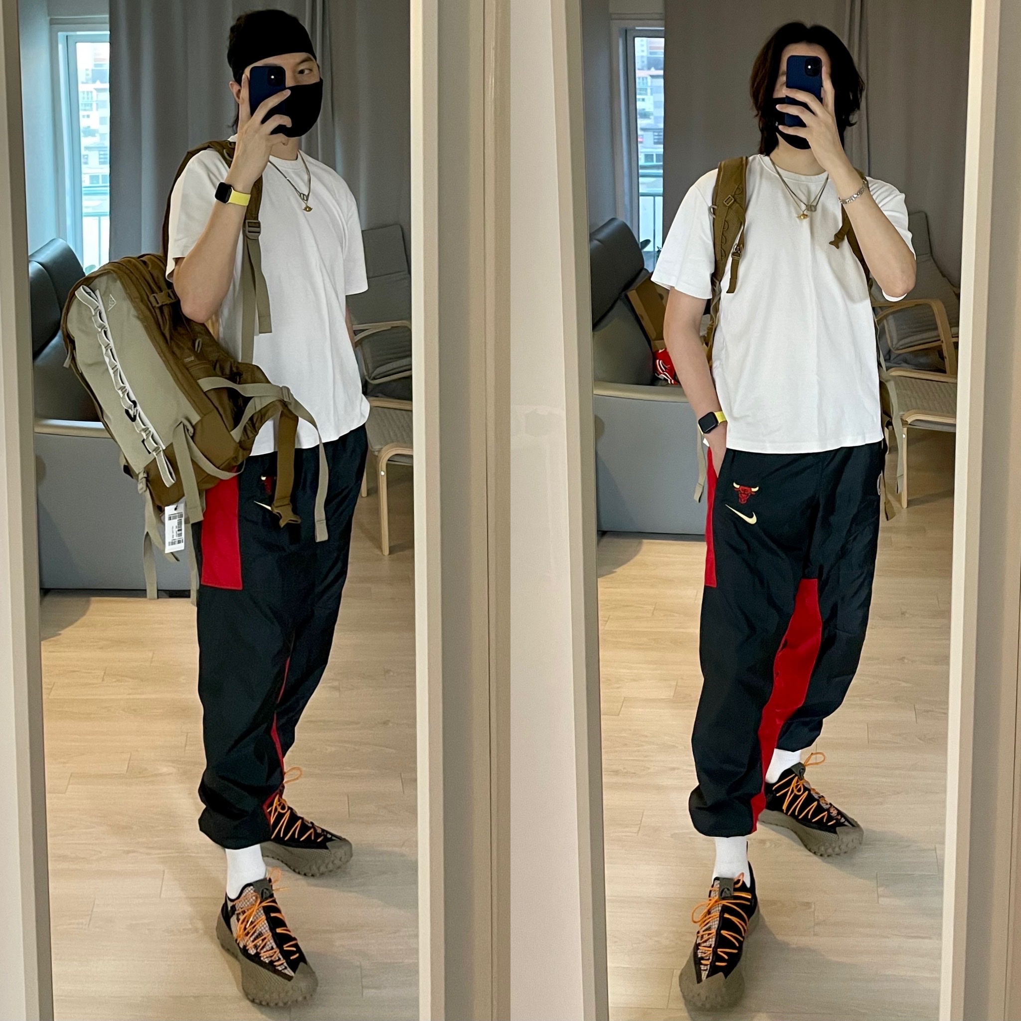 Nike ACG Mountain Fly Low Fossil Stone 착용 스타일