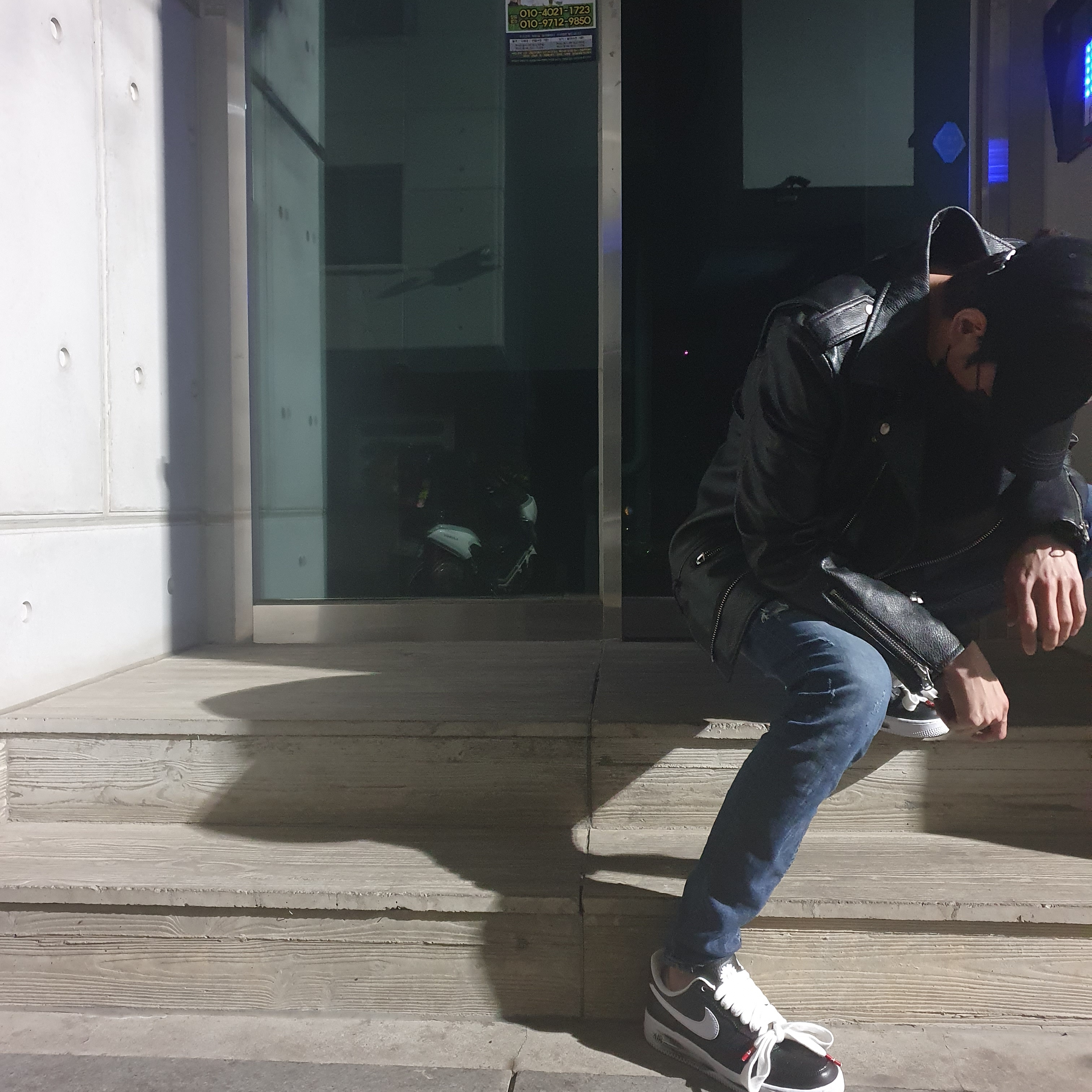 Nike x Peaceminusone Air Force 1 Low Para-Noise 착용 스타일