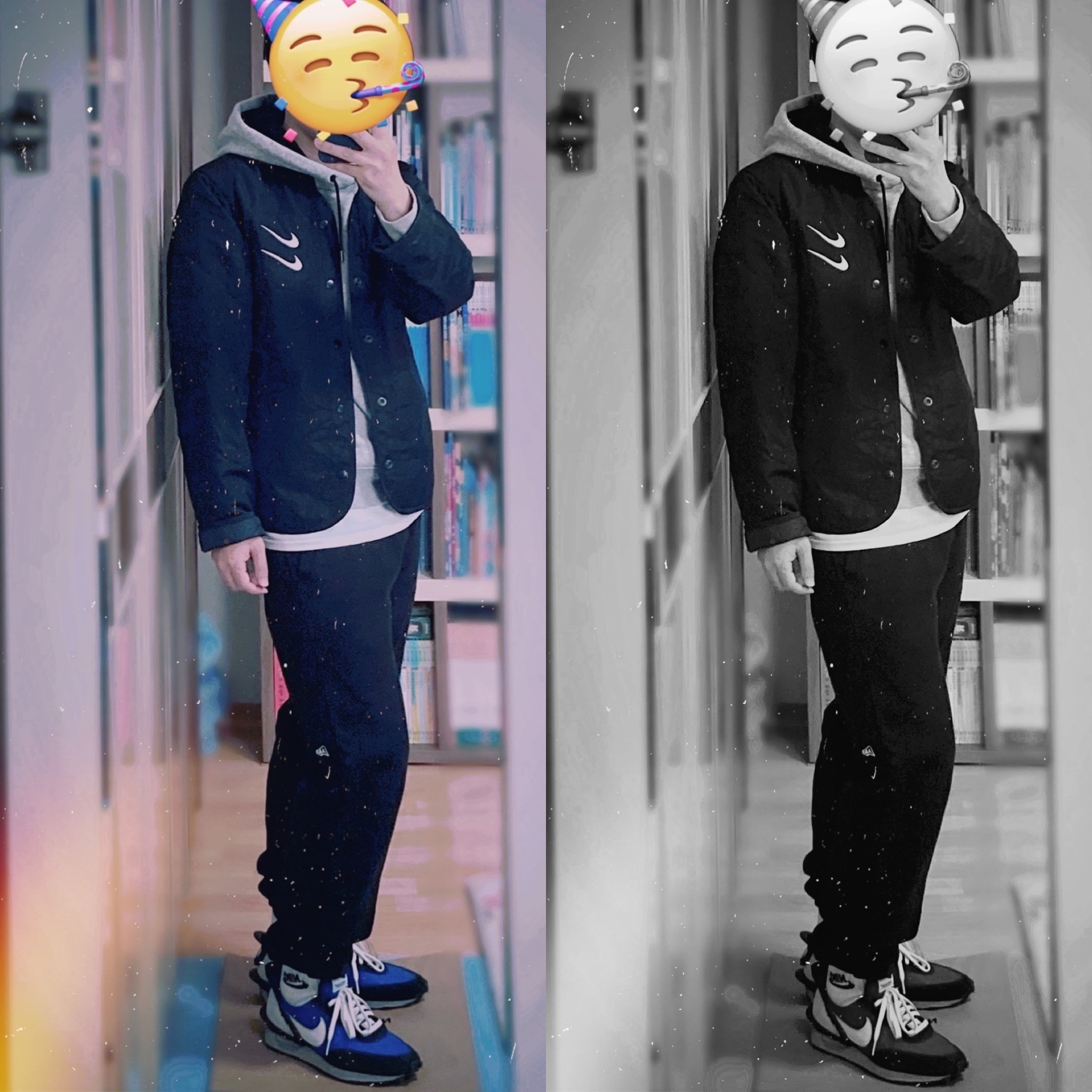 Nike x Undercover Daybreak Blue Jay 착용 스타일
