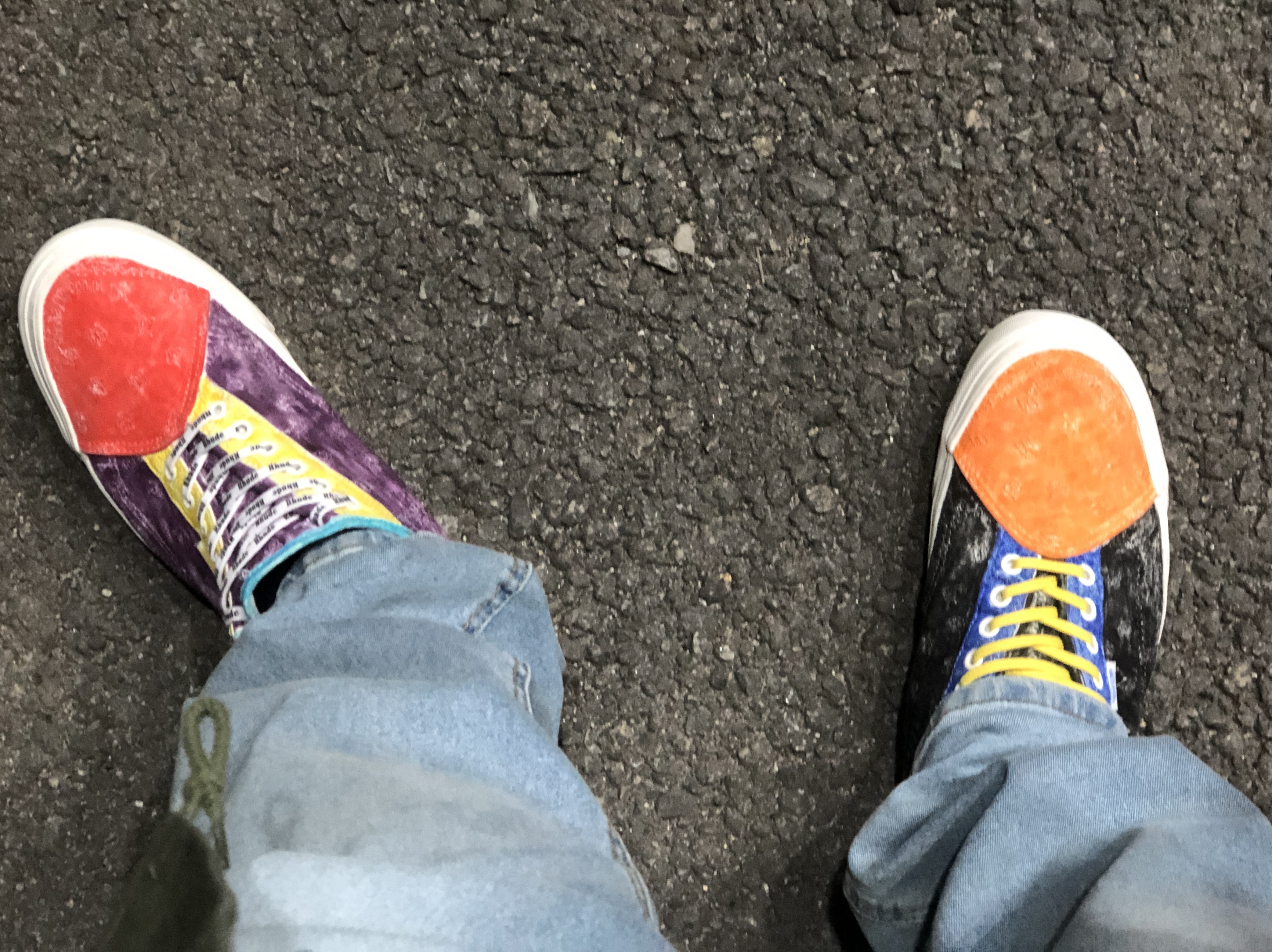 Vans x Rhude Diamo NI Bandana Marshmallow 착용 스타일