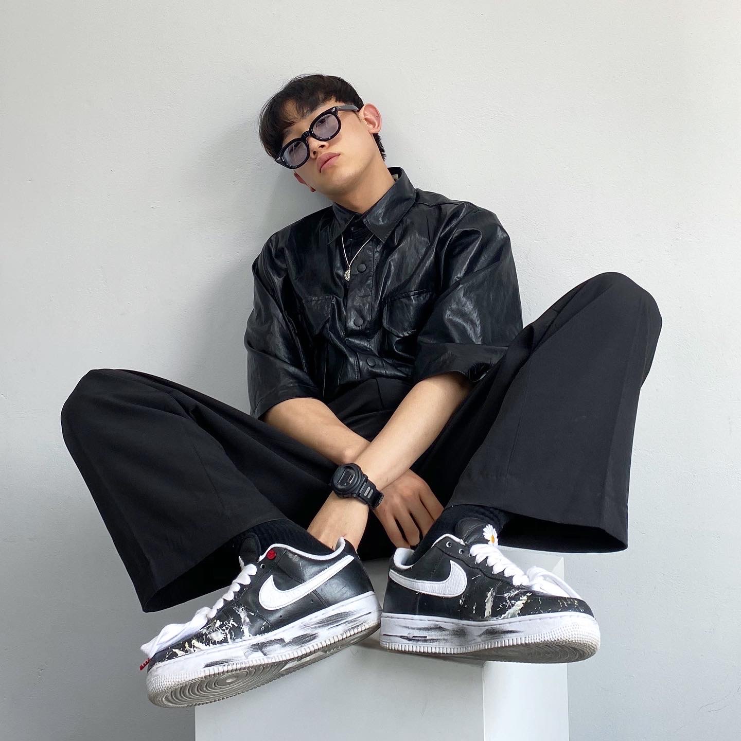 Nike x Peaceminusone Air Force 1 Low Para-Noise 착용 스타일
